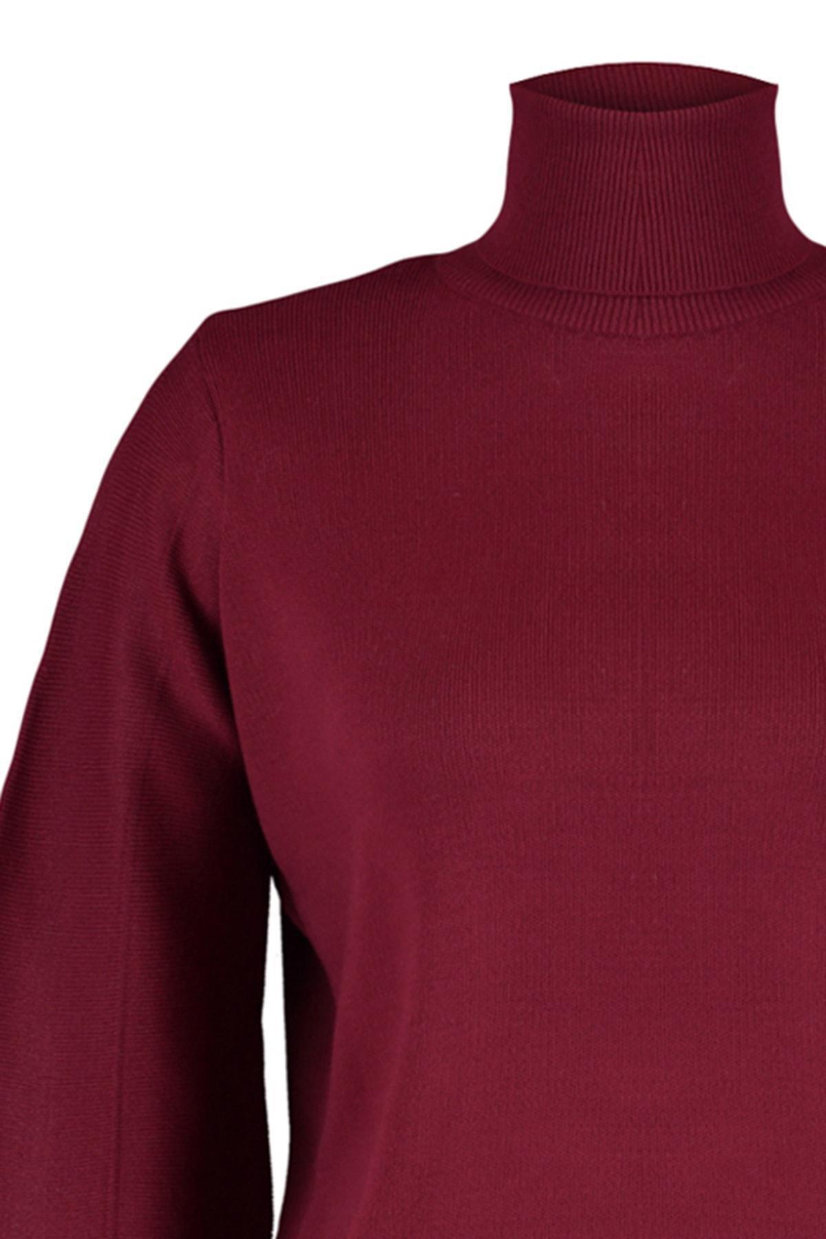 Burgundy Turtleneck Sweater, , large image number 6
