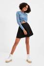 Trendyol - Black Mini High Waist Skirt