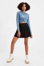 Trendyol - Black Mini High Waist Skirt