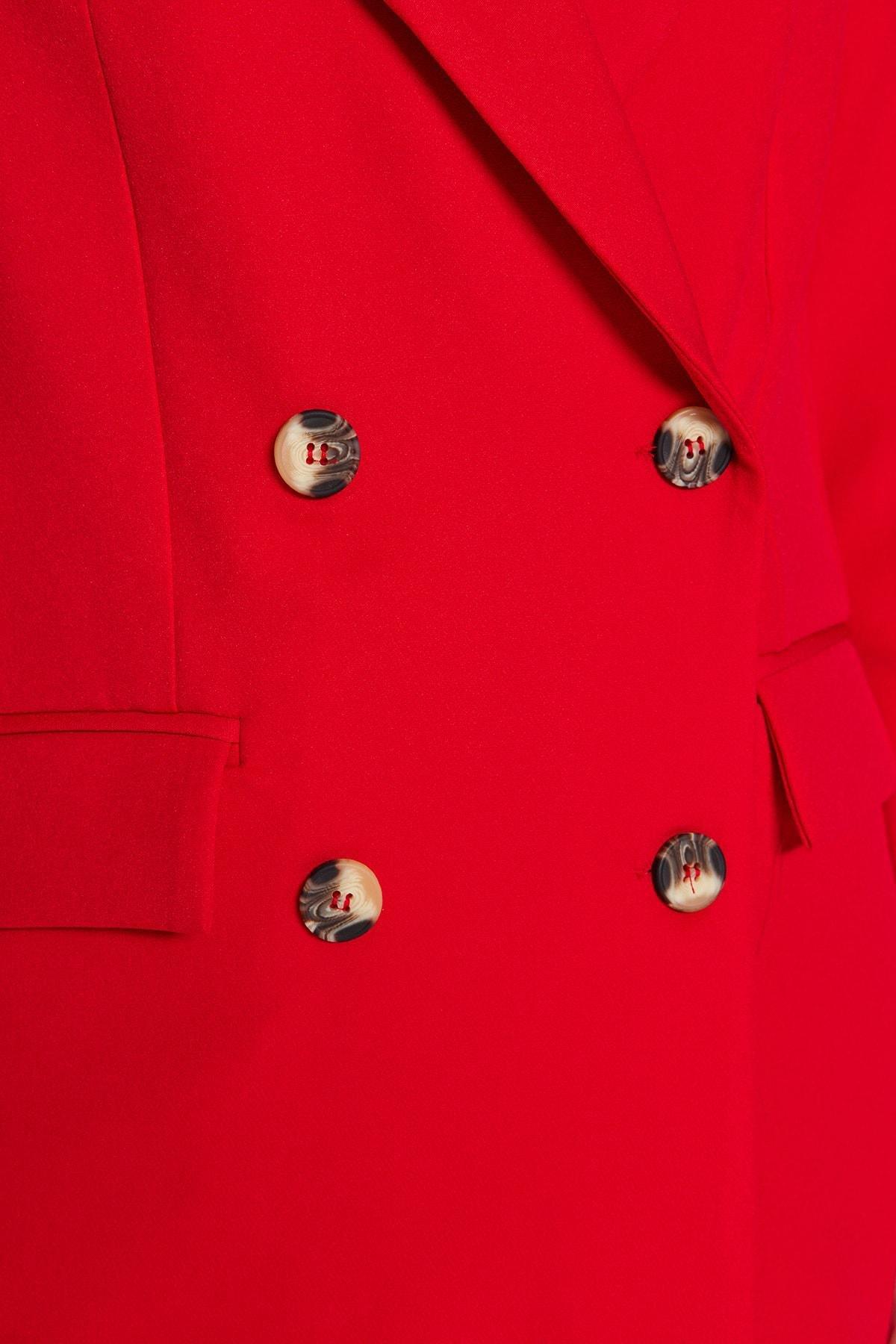Red Oversize Blazer, , large image number 4