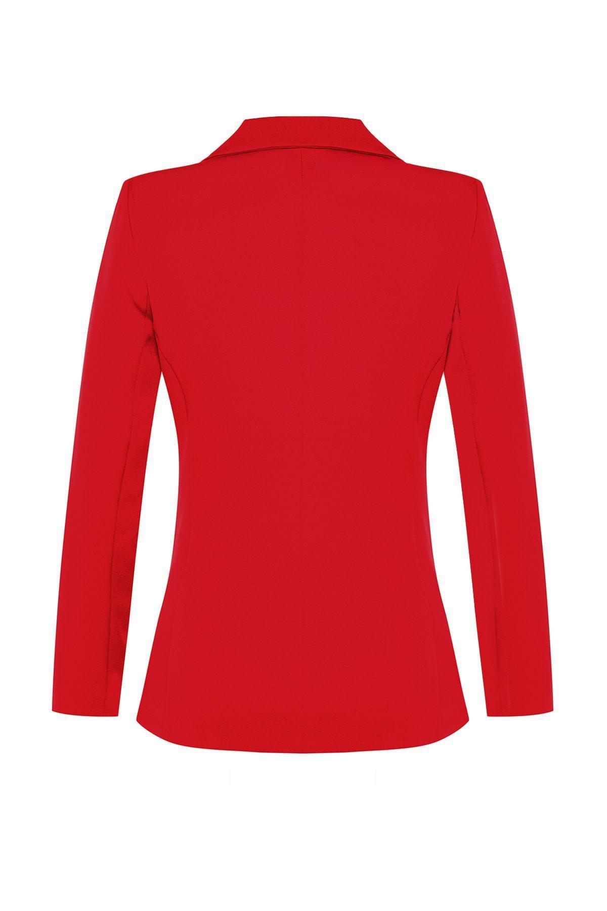 Red Oversize Blazer, , large image number 6