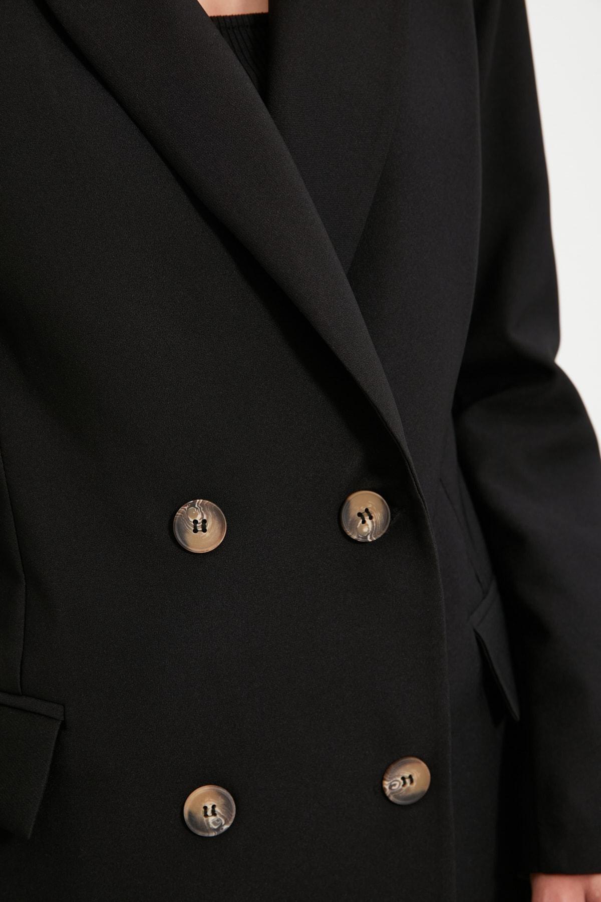 Black Oversize Blazer, , large image number 3