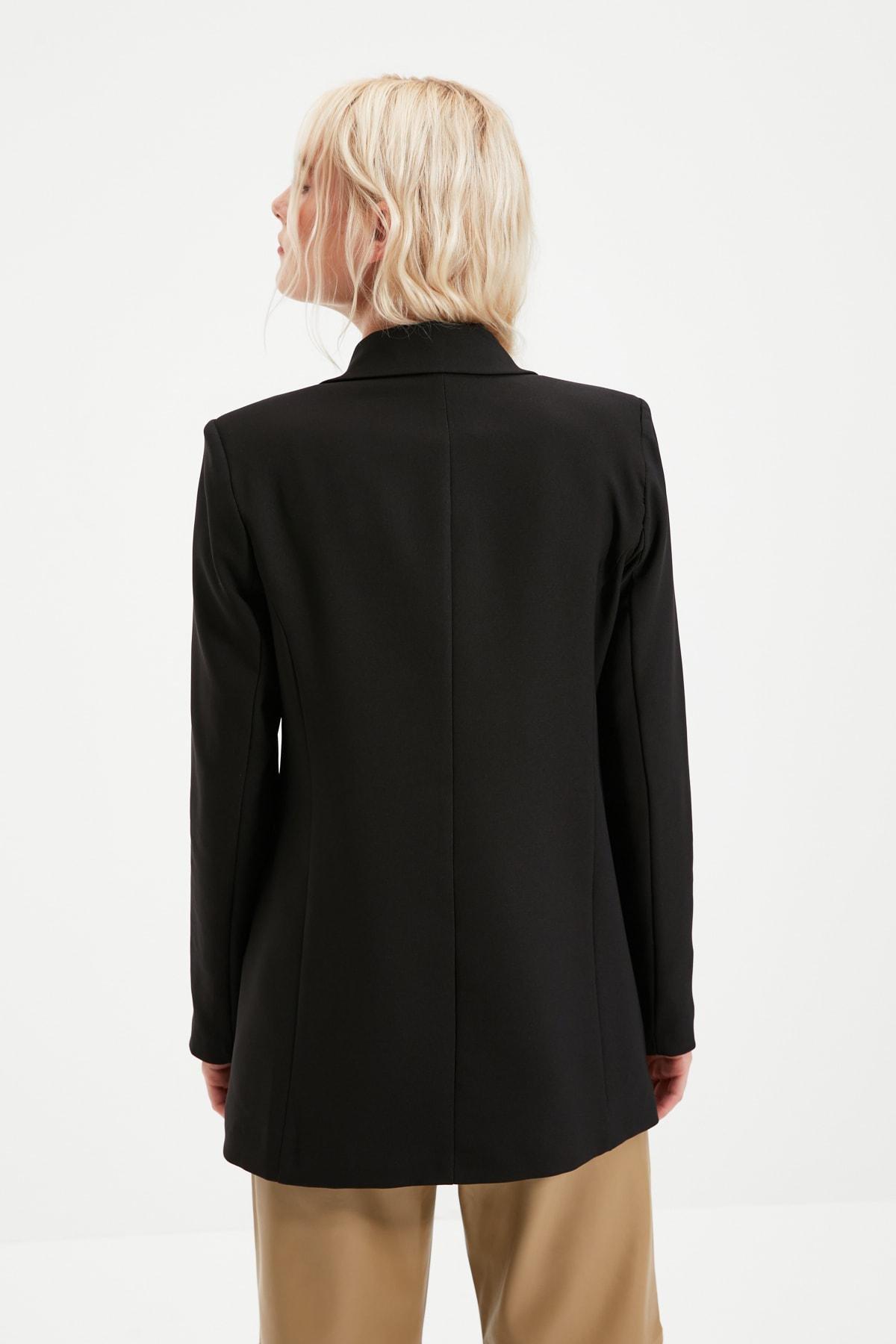 Black Oversize Blazer, , large image number 4