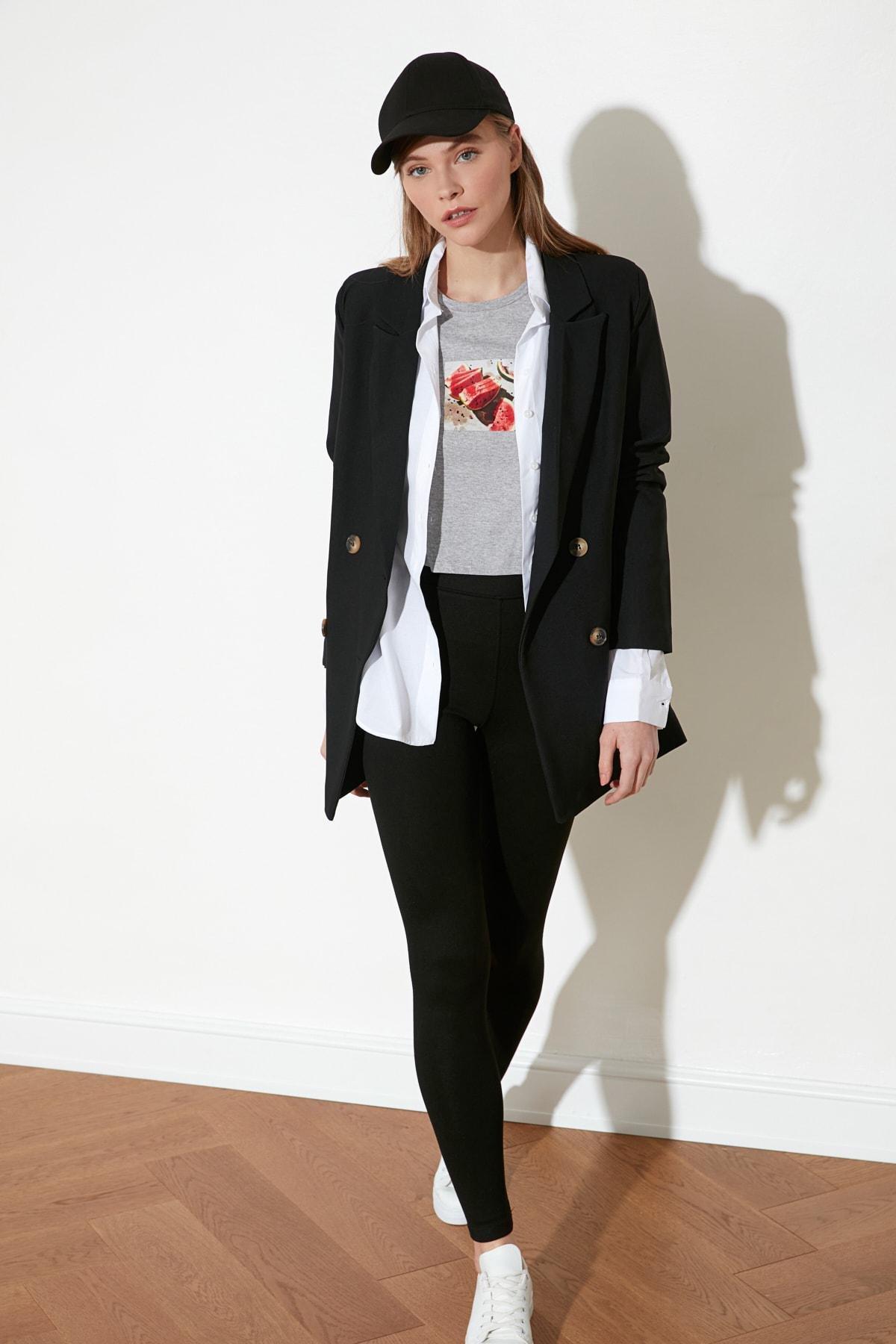 Black Oversize Blazer, , large image number 8