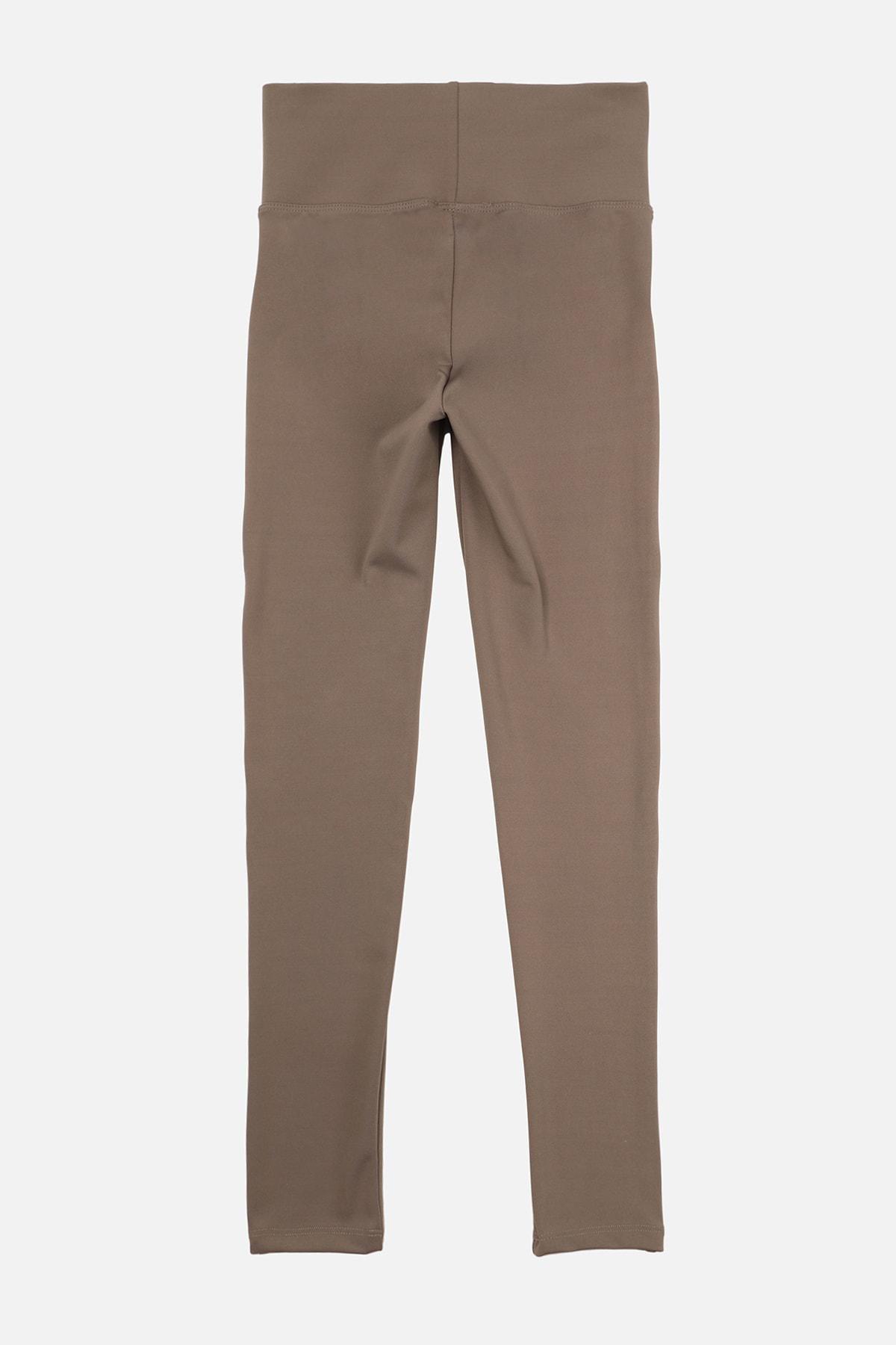 Brown High Waist Sports Leggings, Beige, large image number 14