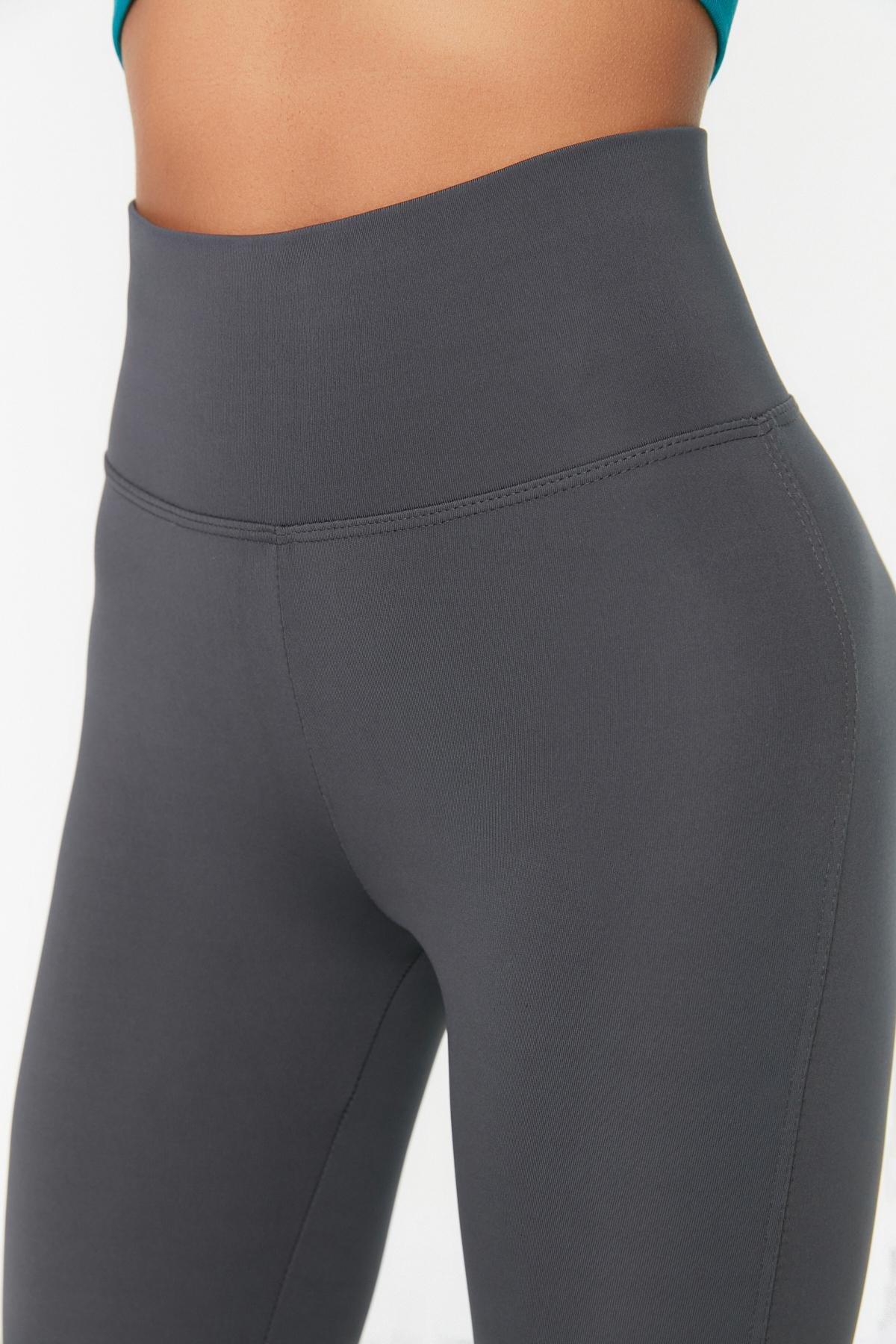 Grey Full Length Sporty Tights, , large image number 3