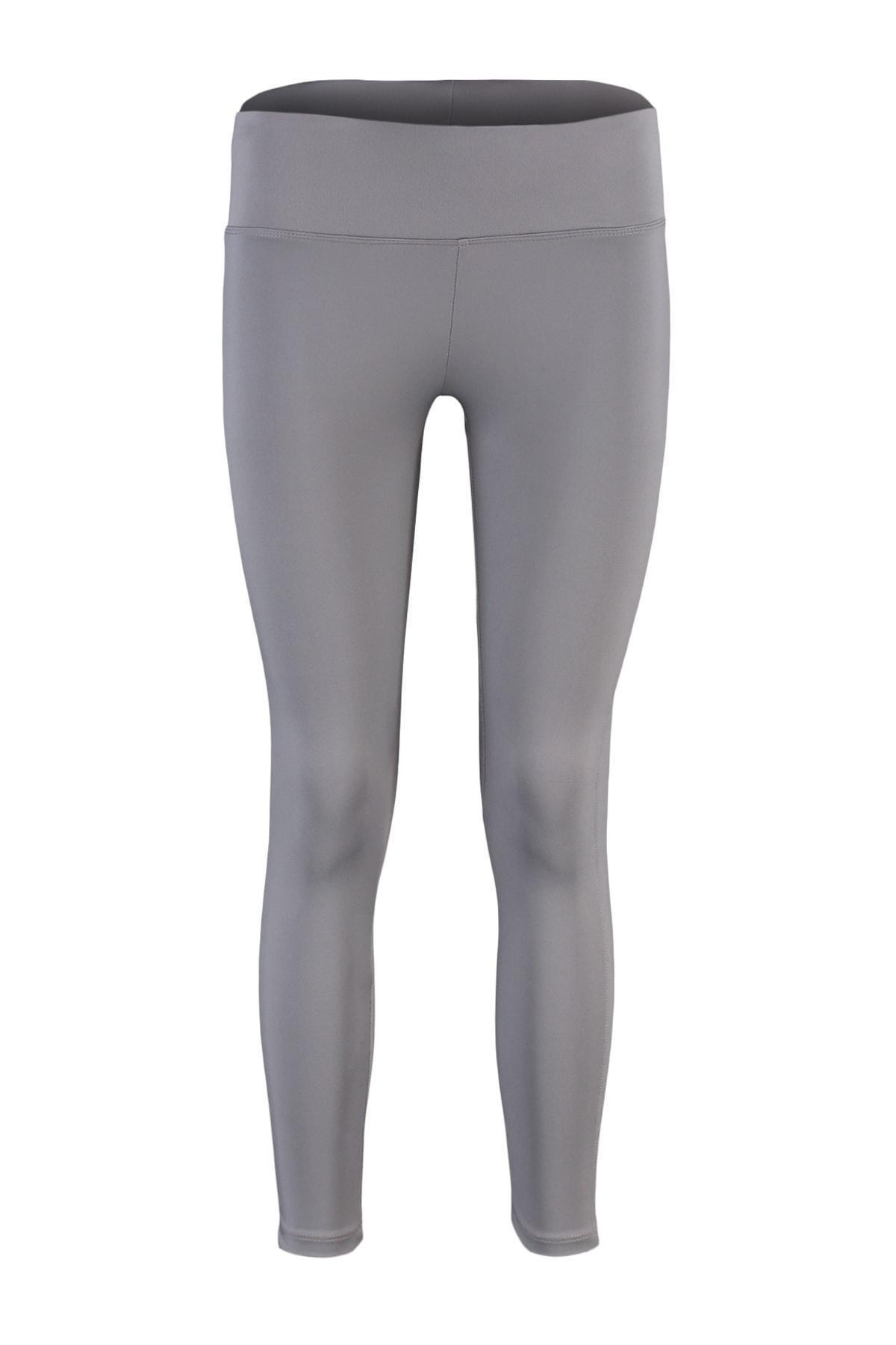 Grey Full Length Sporty Tights, , large image number 10