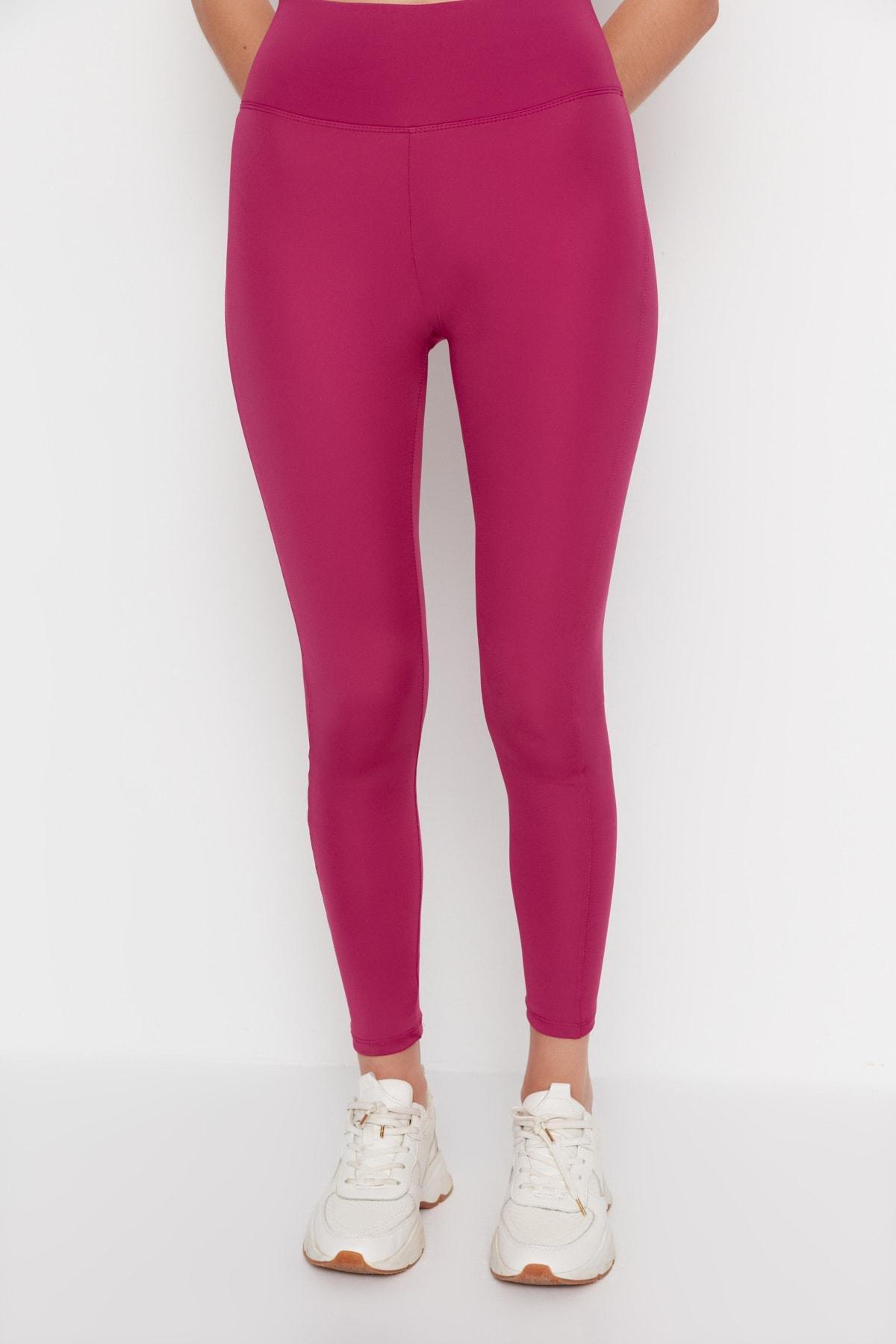 Pink High Waist Skinny Sports Leggings, , large image number 6