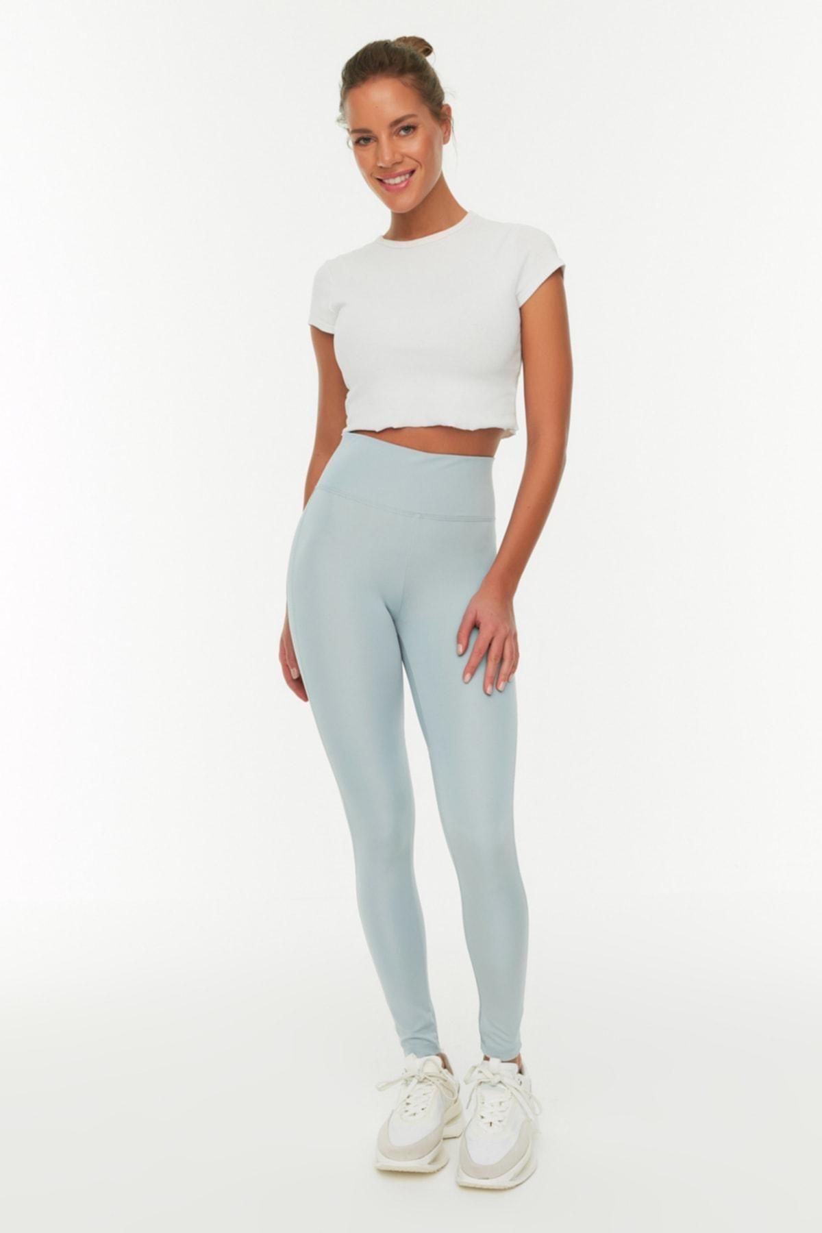 Brown High Waist Skinny Sports Leggings, , large image number 3