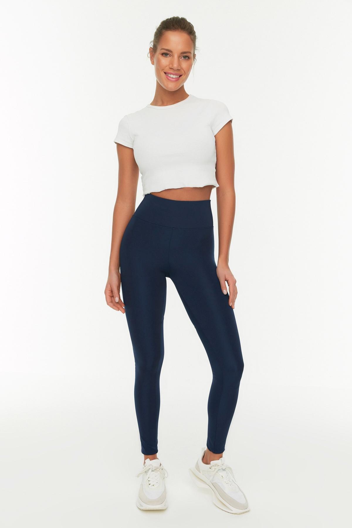 Brown High Waist Skinny Sports Leggings, , large image number 5