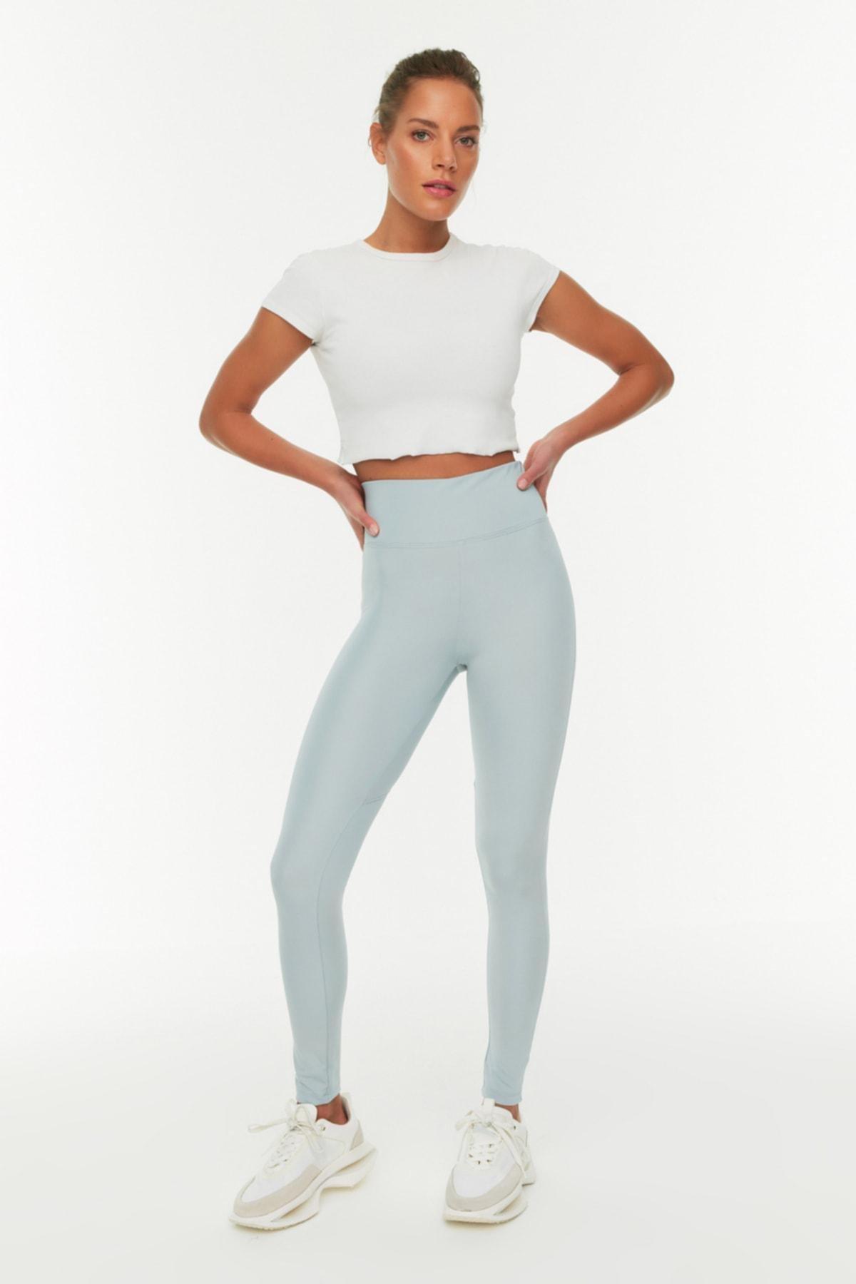 Brown High Waist Skinny Sports Leggings, , large image number 6