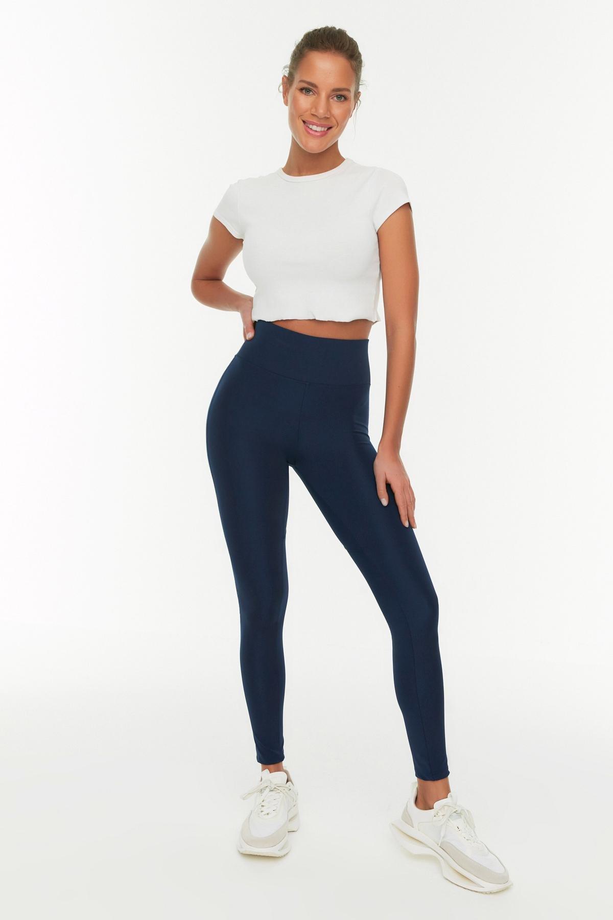 Brown High Waist Skinny Sports Leggings, , large image number 12