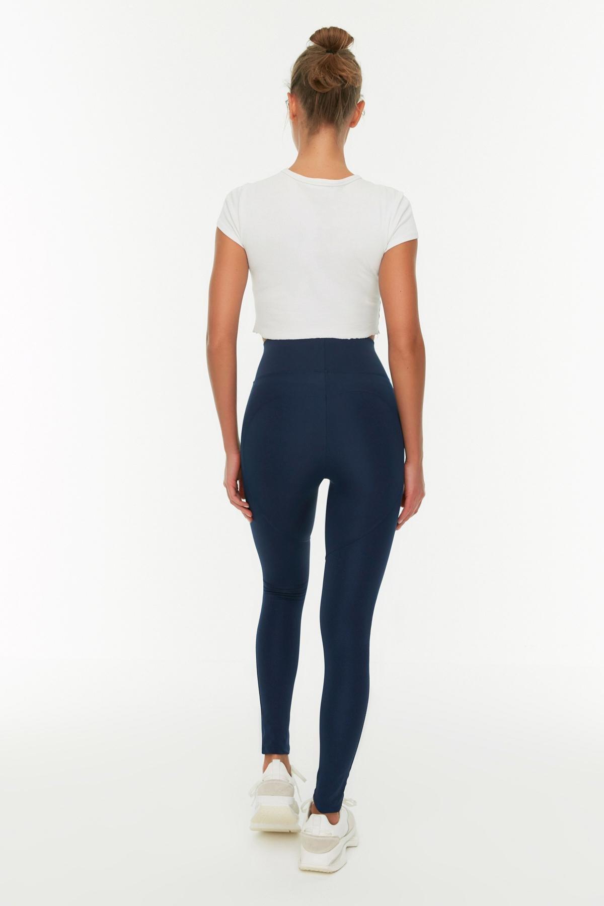 Brown High Waist Skinny Sports Leggings, , large image number 14