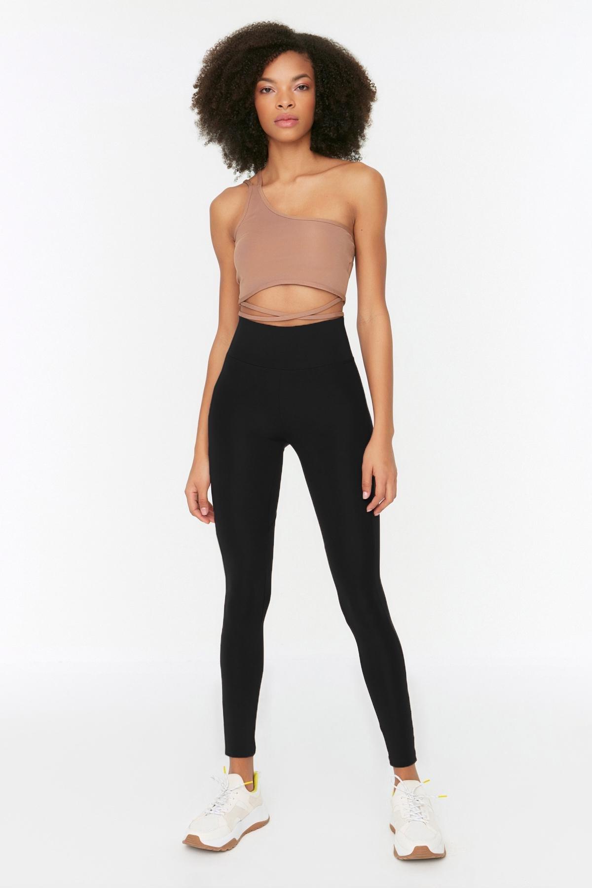 Black High Waist Leggings, , large image number 2