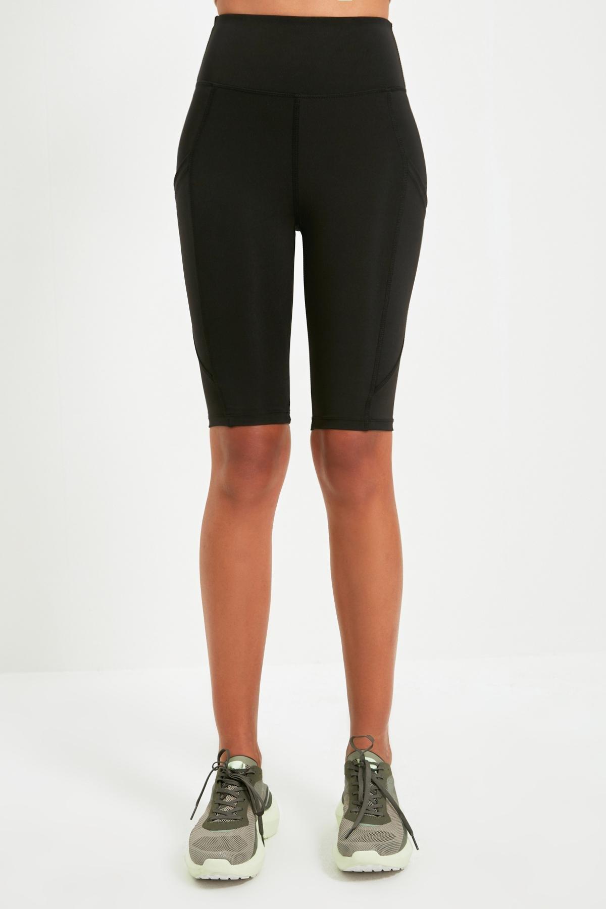 Black High Waist Sports Leggings, , large image number 5