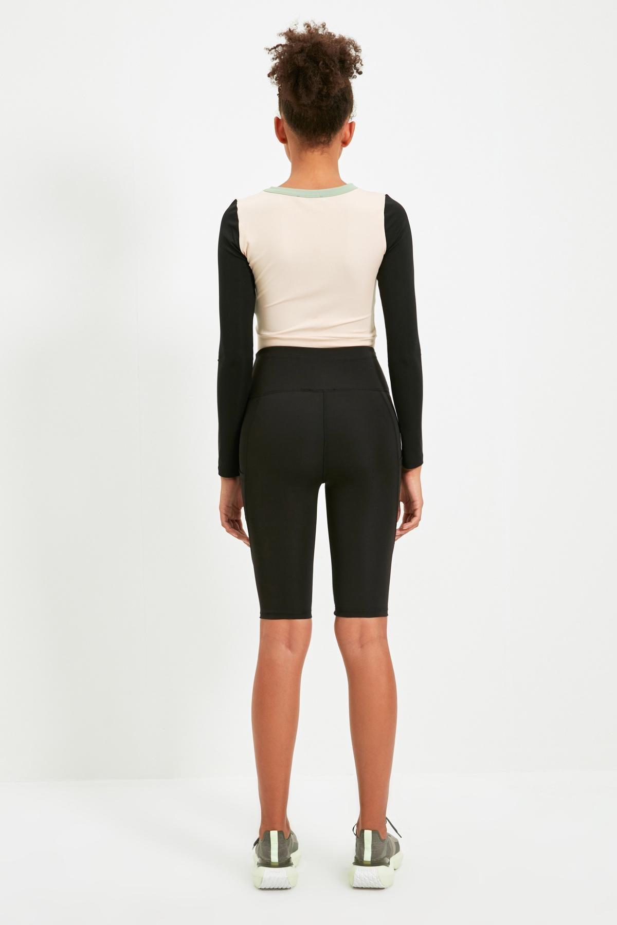 Black High Waist Sports Leggings, , large image number 7