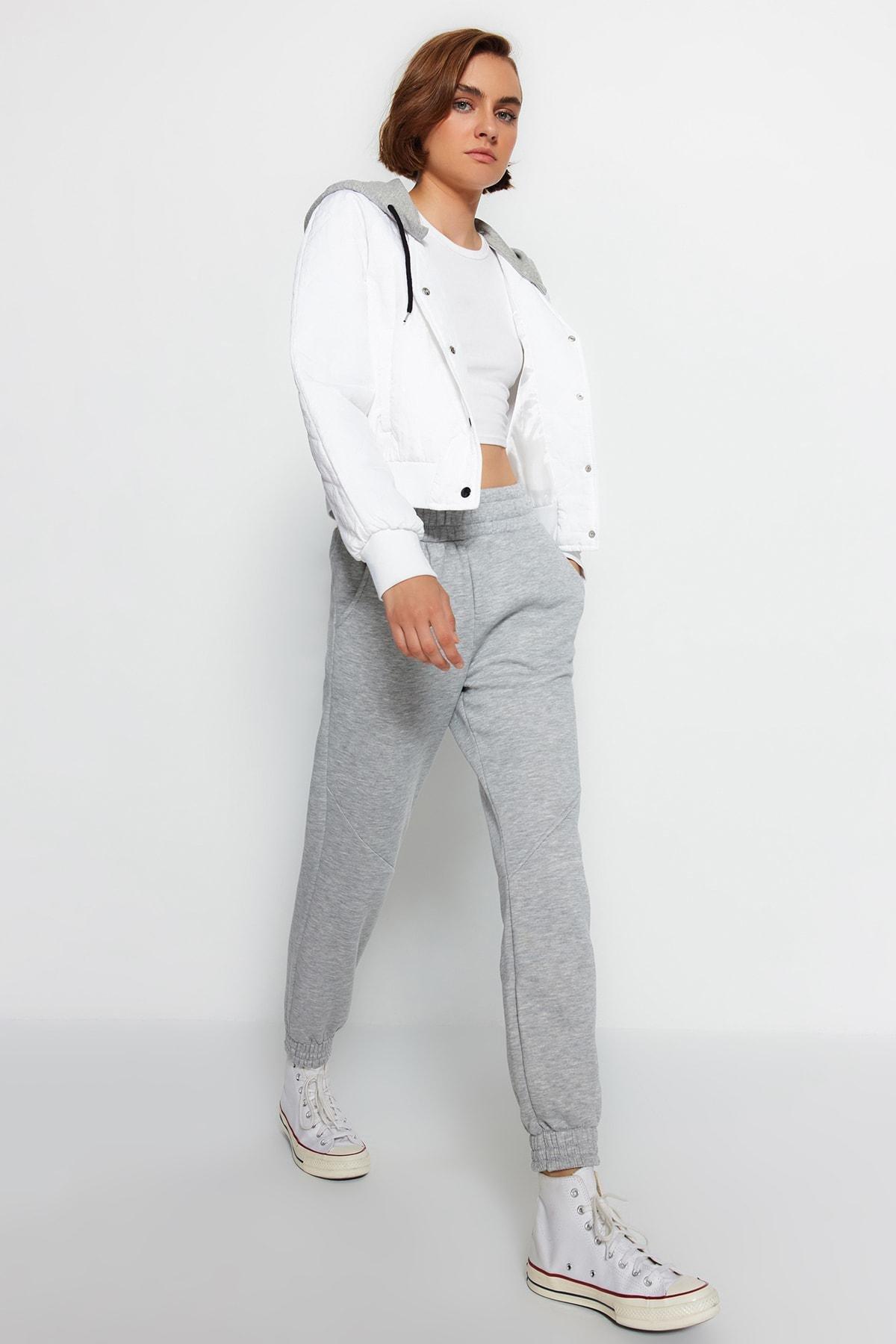 Grey Joggers Sweatpants, , large image number 4