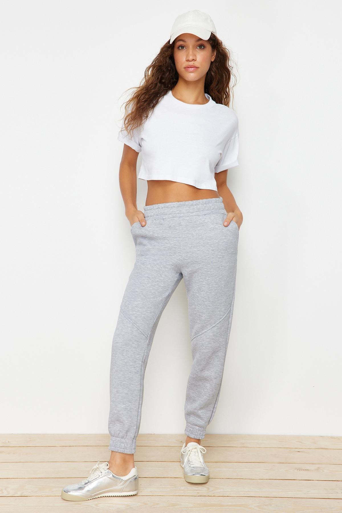 Grey Joggers Sweatpants, , large image number 5