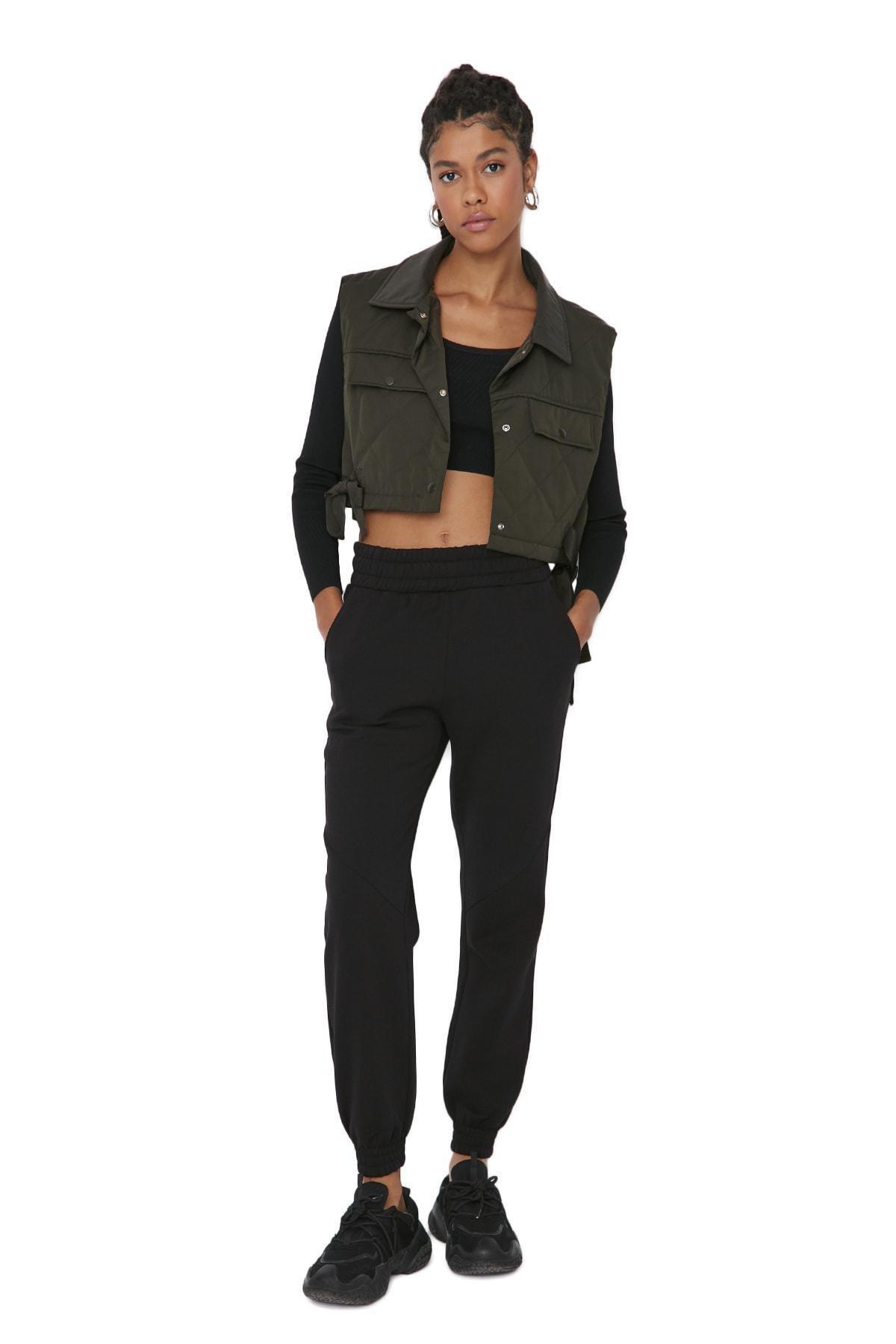 Black Joggers Sweatpants, , large image number 1