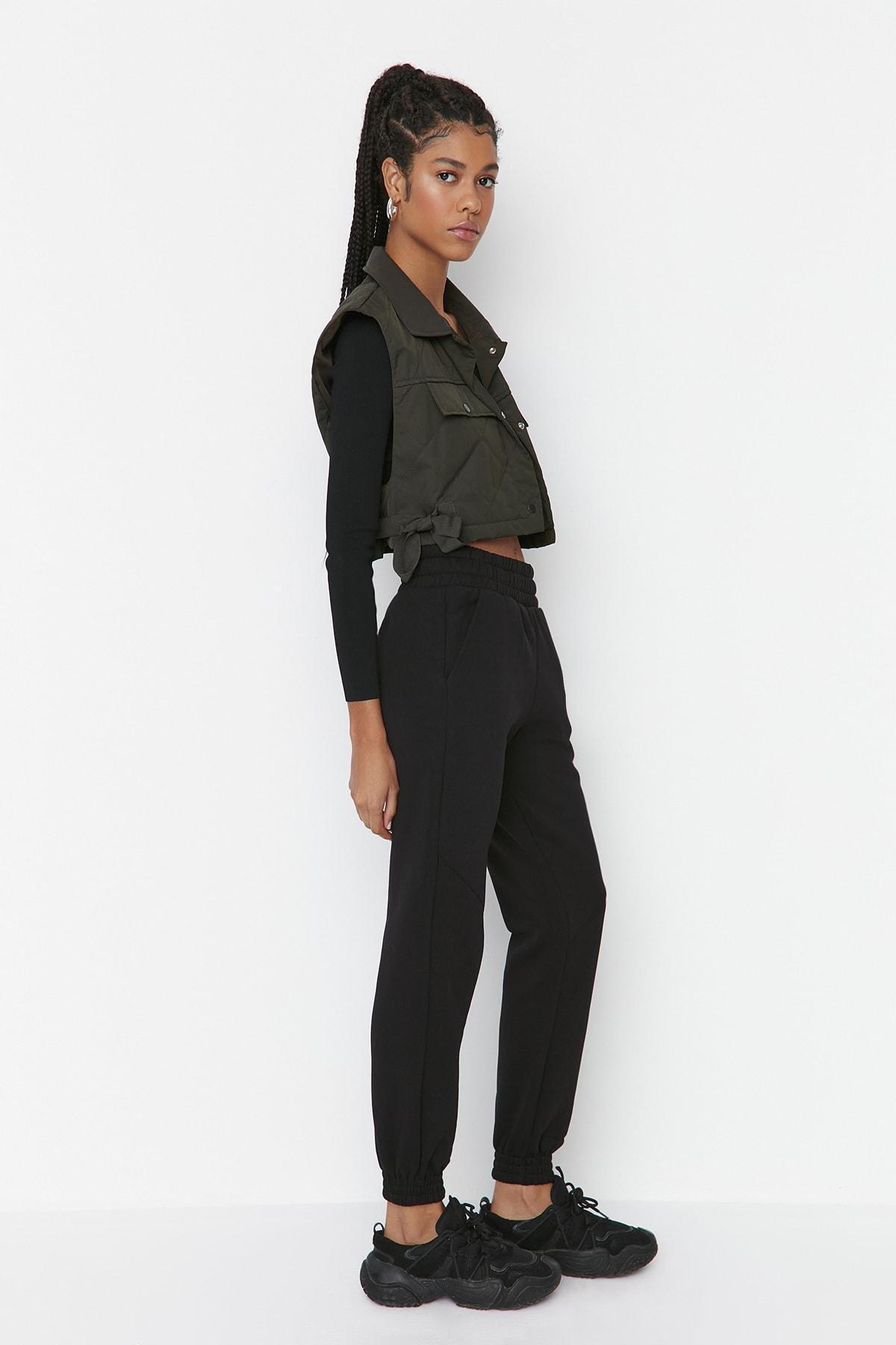 Black Joggers Sweatpants, , large image number 3