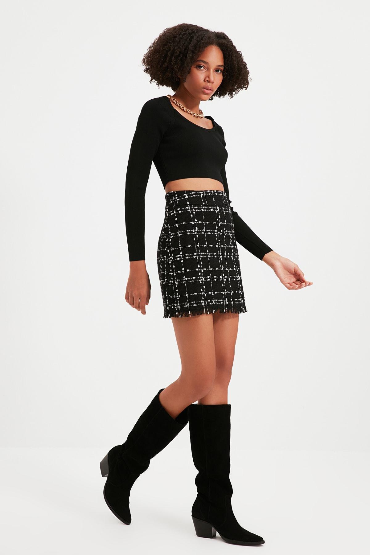 Black Mini Skirt, , large image number 0