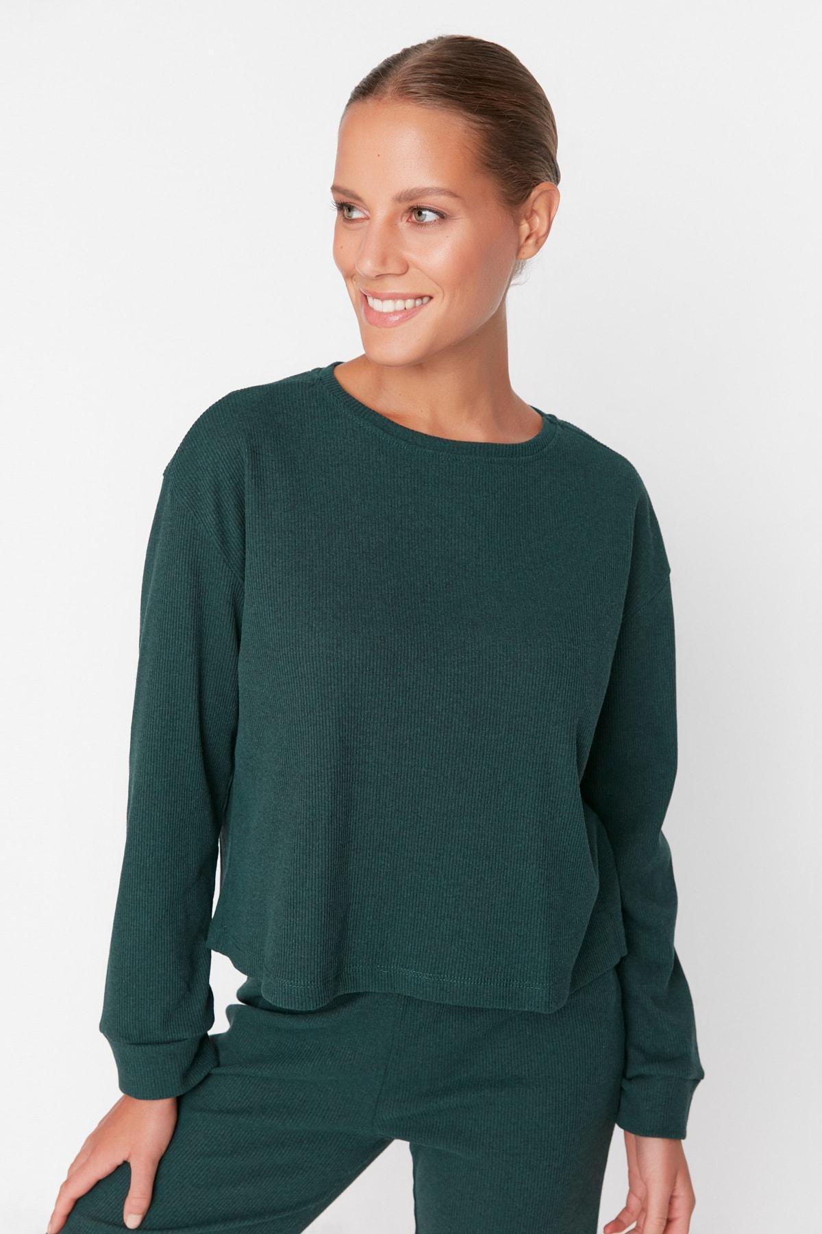 Green Plain Pyjama Set, , large image number 0