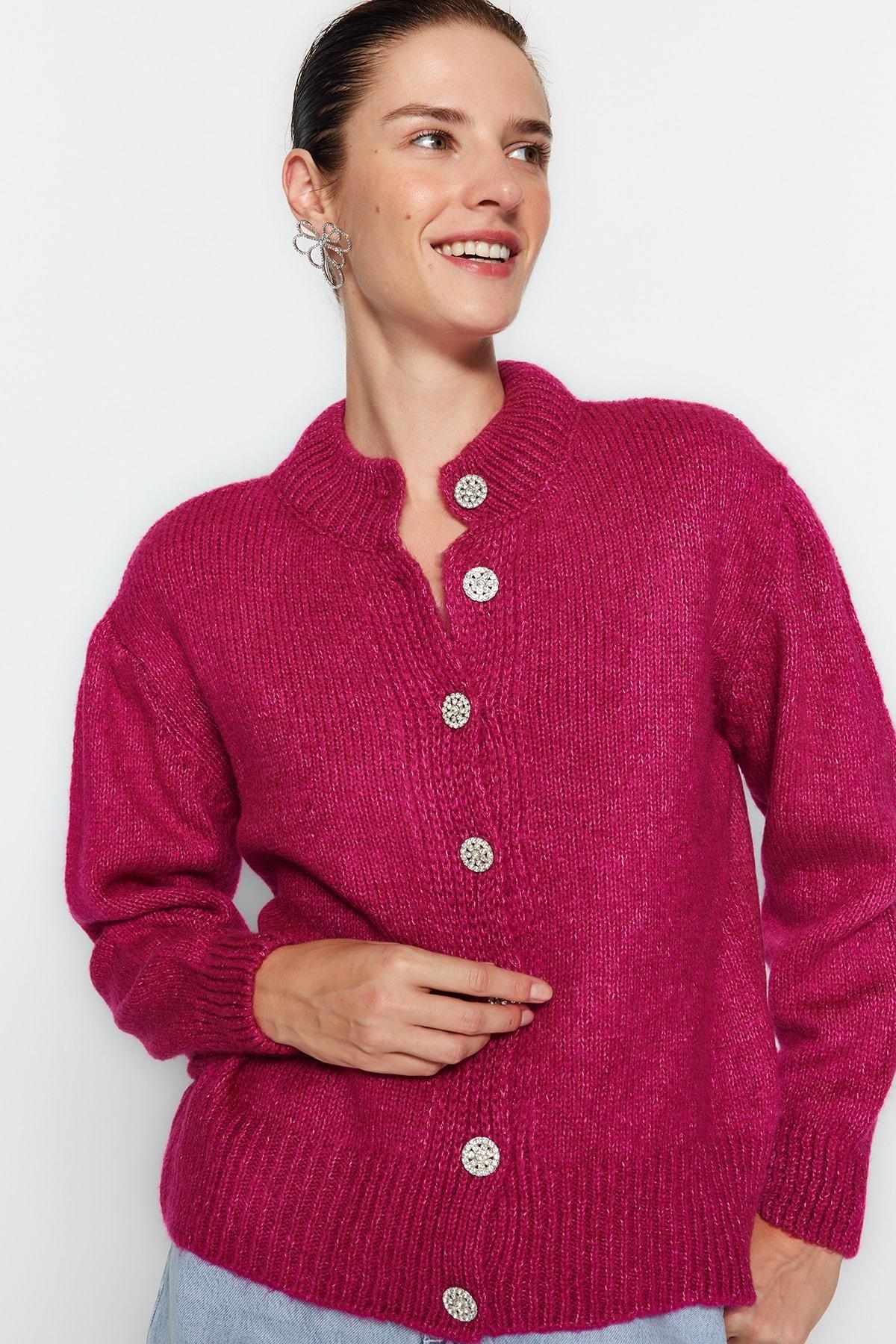 Pink Regular Cardigan, , large image number 0