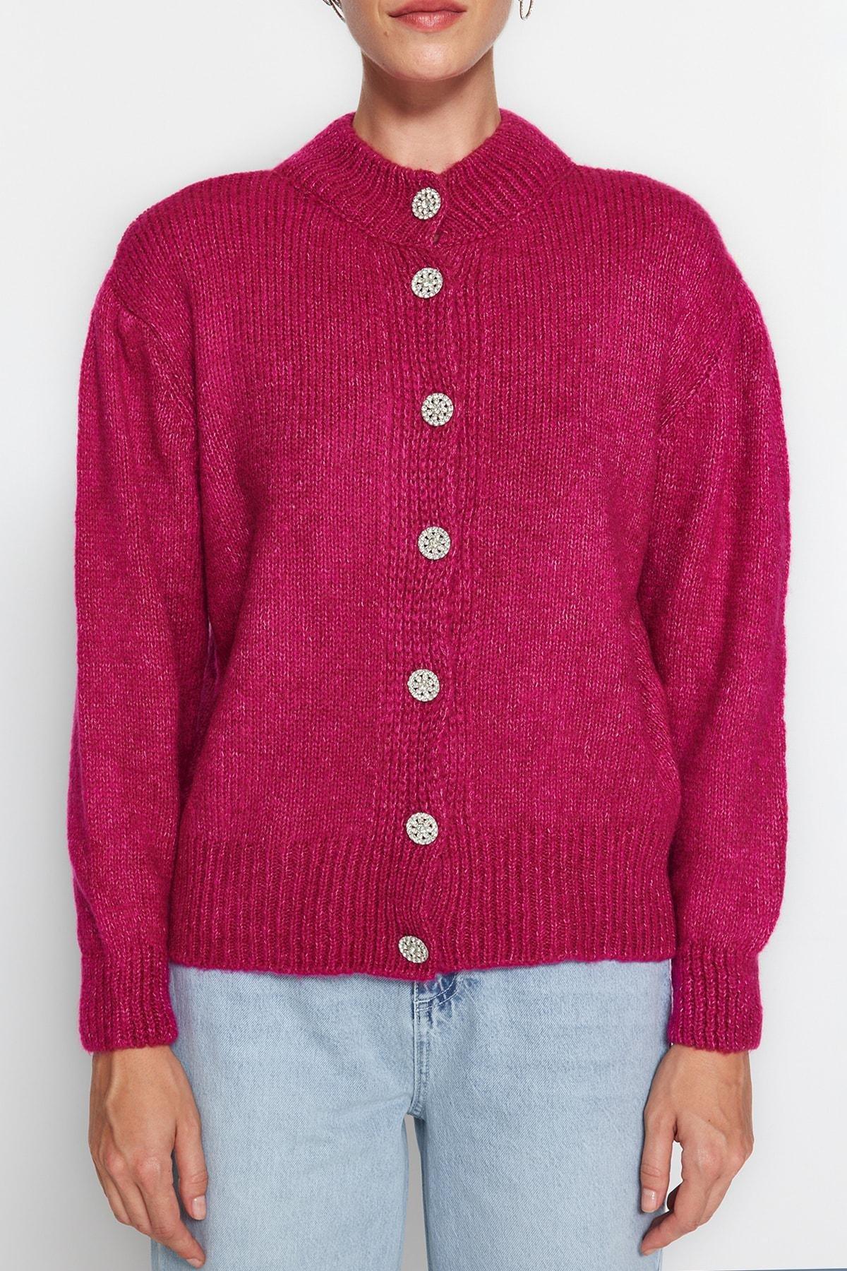 Pink Regular Cardigan, , large image number 3