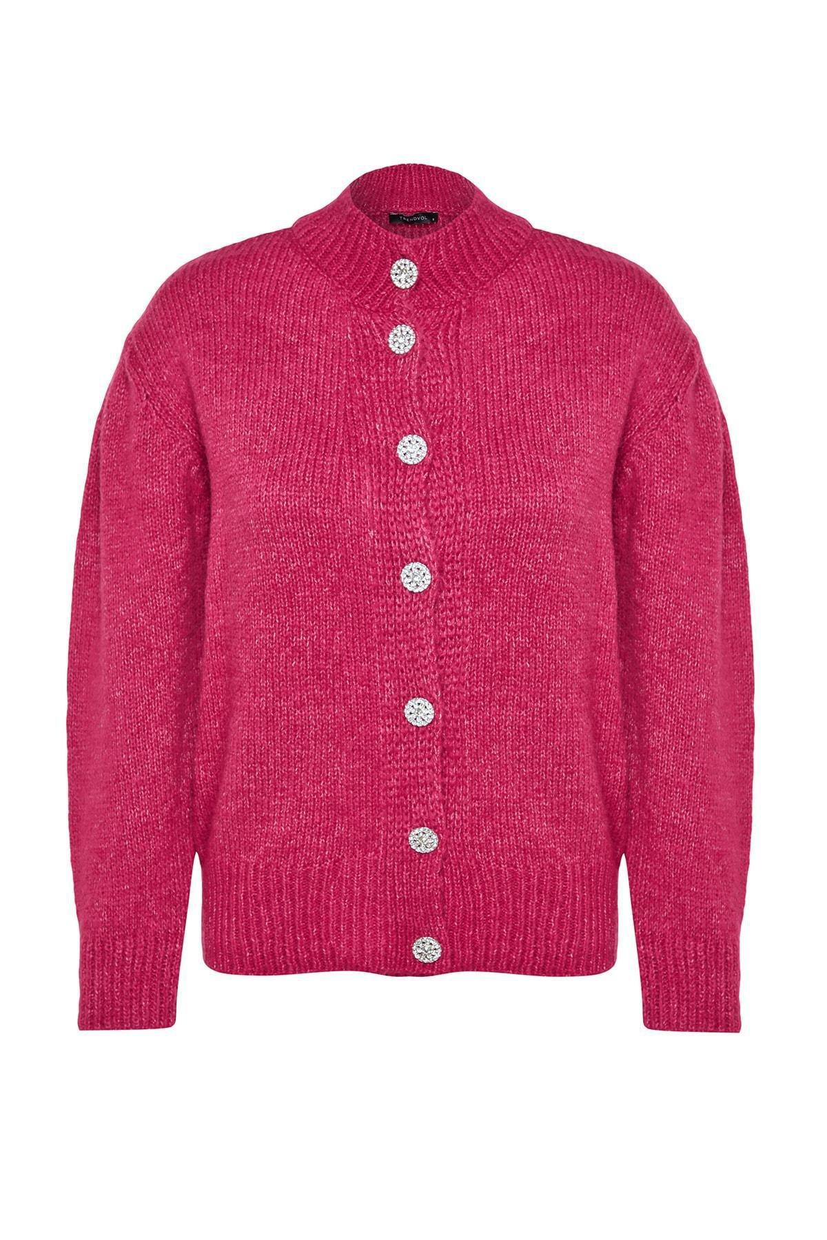 Pink Regular Cardigan, , large image number 5
