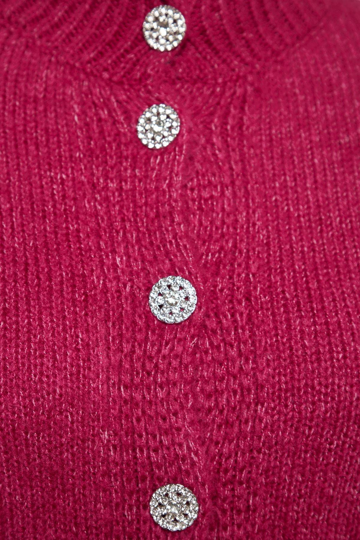 Pink Regular Cardigan, , large image number 6