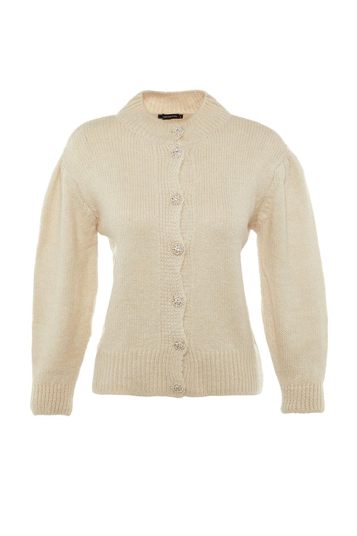 Gray Crew Neck Cardigan, , large image number 12