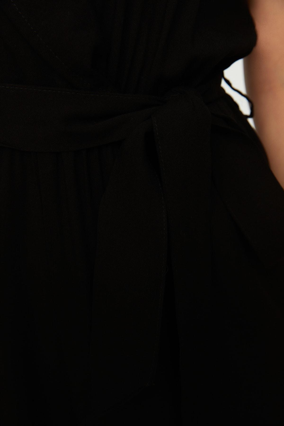 Black Double-Breasted Jumpsuit, , large image number 3