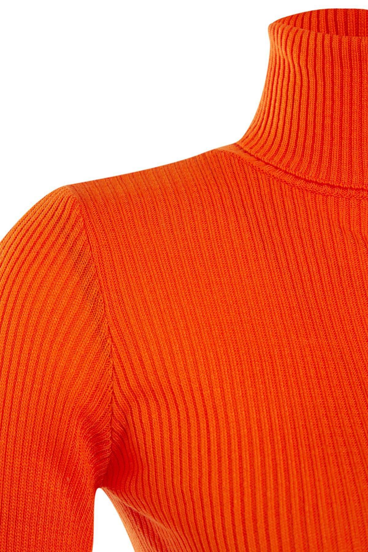 Orange Turtleneck Sweater, , large image number 5