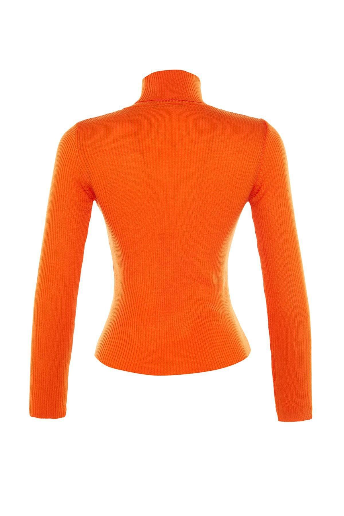 Orange Turtleneck Sweater, , large image number 6