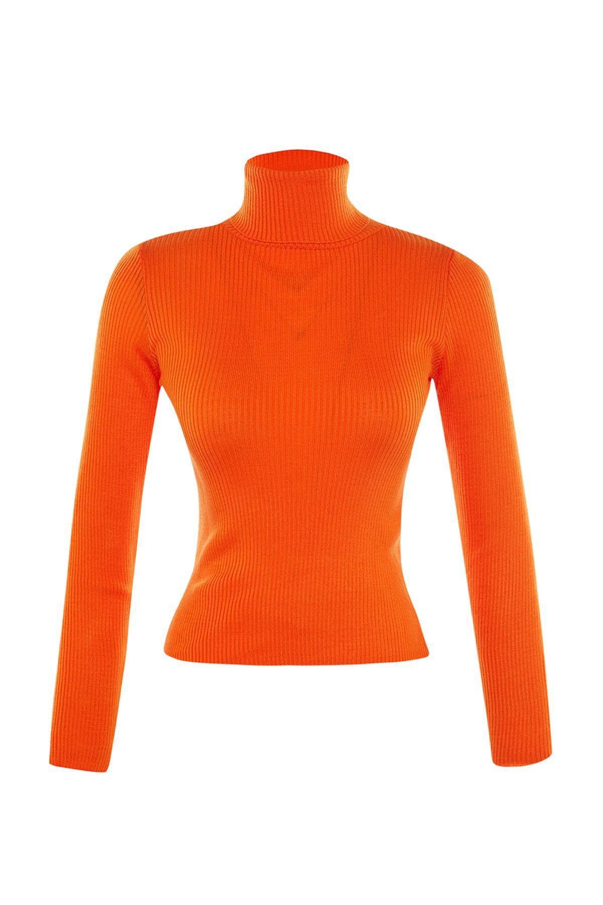 Orange Turtleneck Sweater, , large image number 7