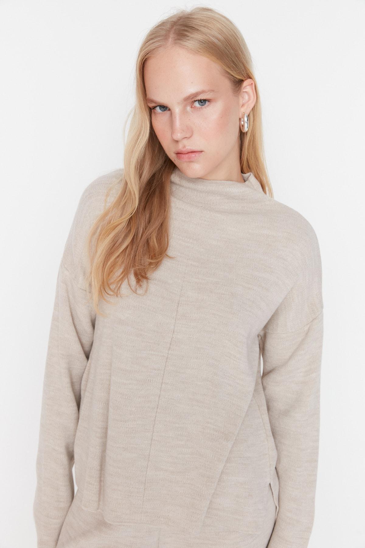 Beige Mid Waist Co-Ord Set, Beige, medium