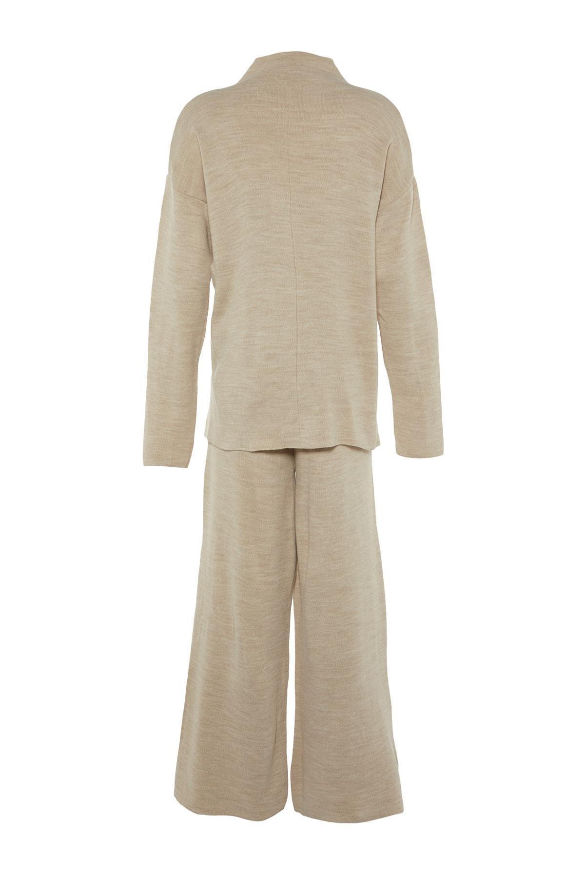 Beige Mid Waist Co-Ord Set, Beige, large image number 5