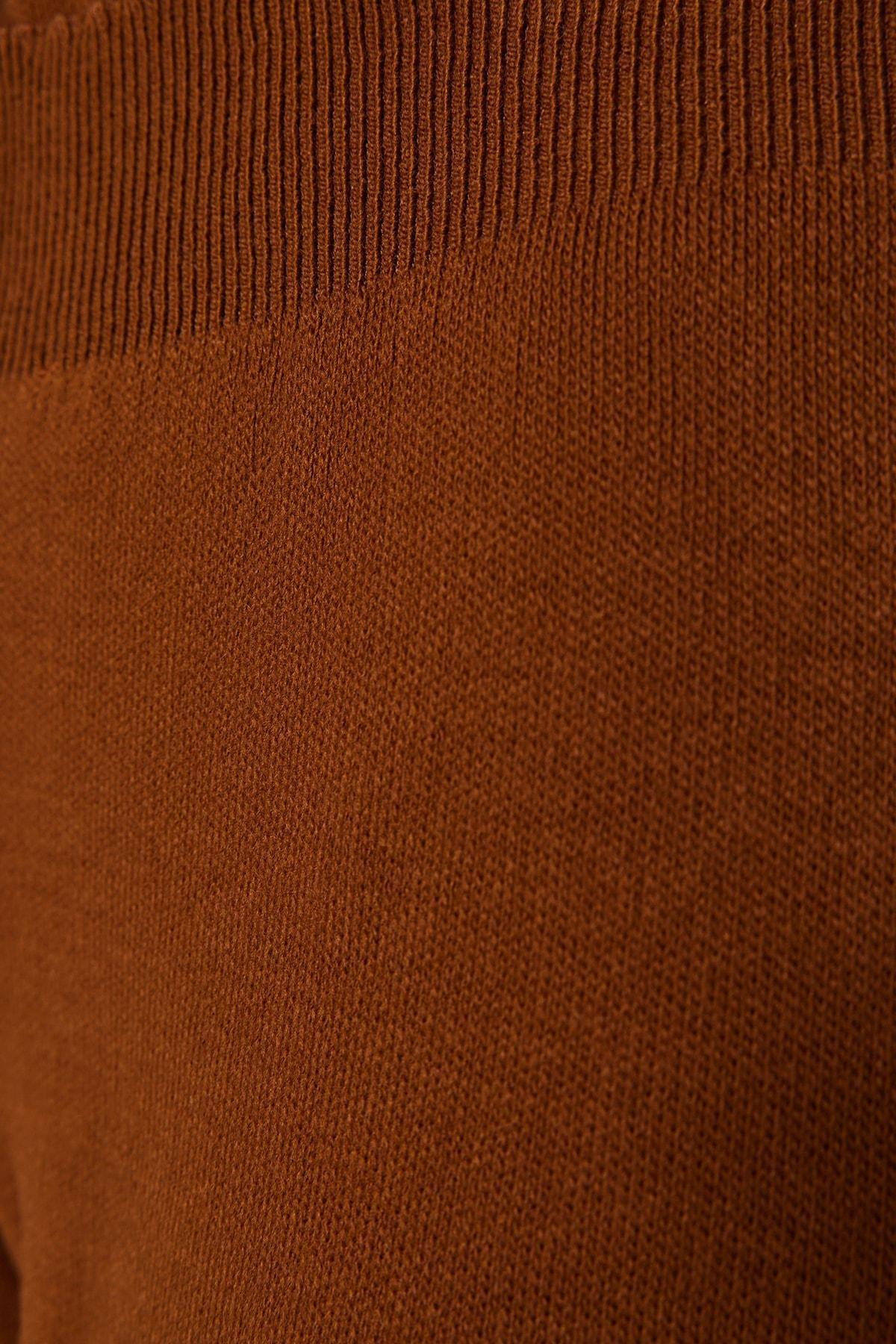 Brown Relaxed Mid Waist Co-Ord Set, Brown, large image number 9