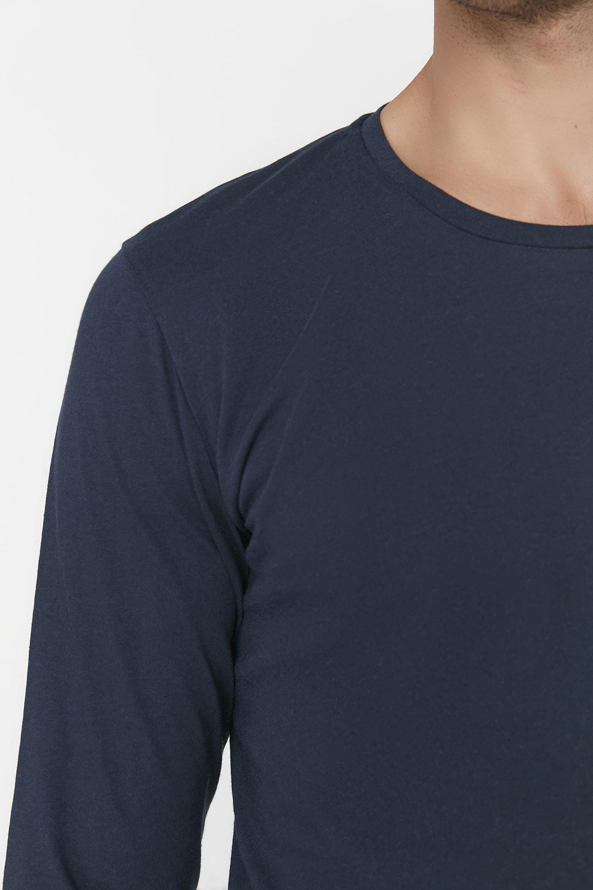 Navy Regular Crew Neck Tshirt, , large image number 3
