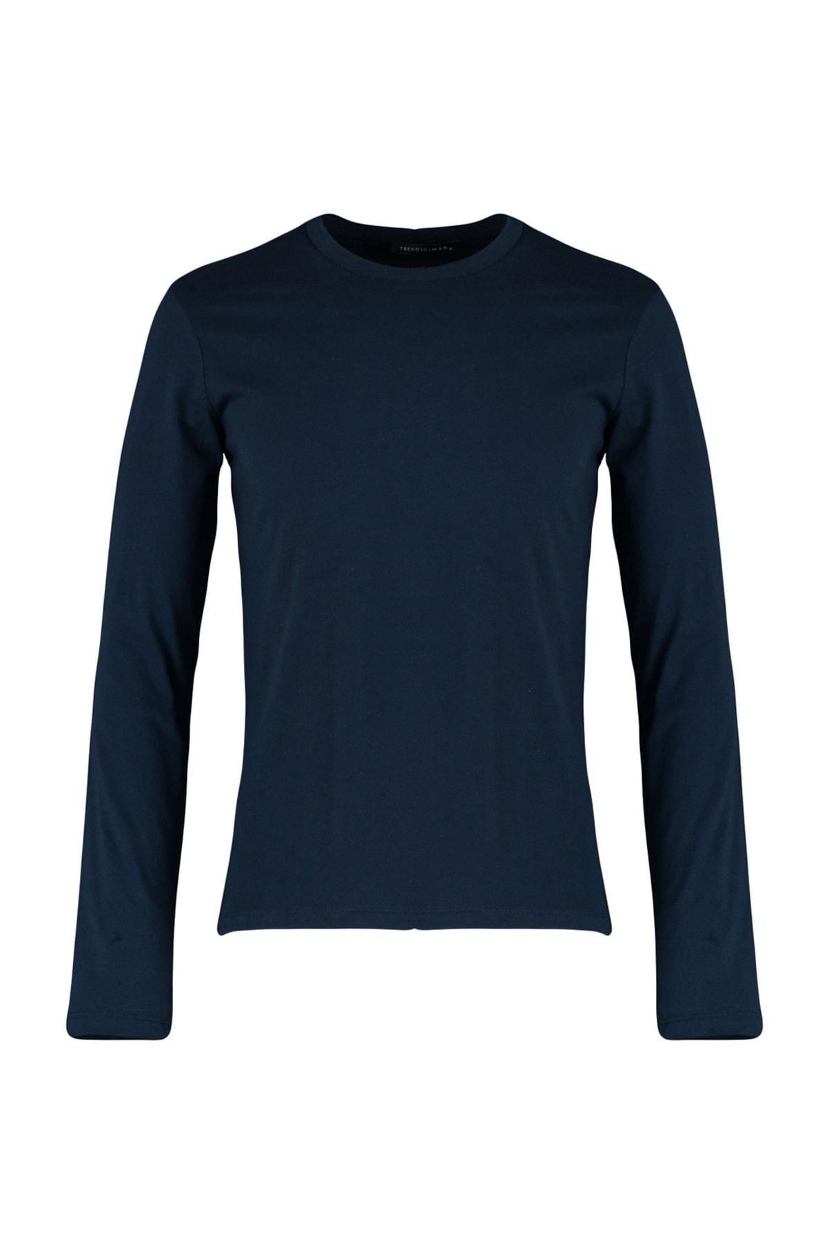 Navy Regular Crew Neck Tshirt, , large image number 5
