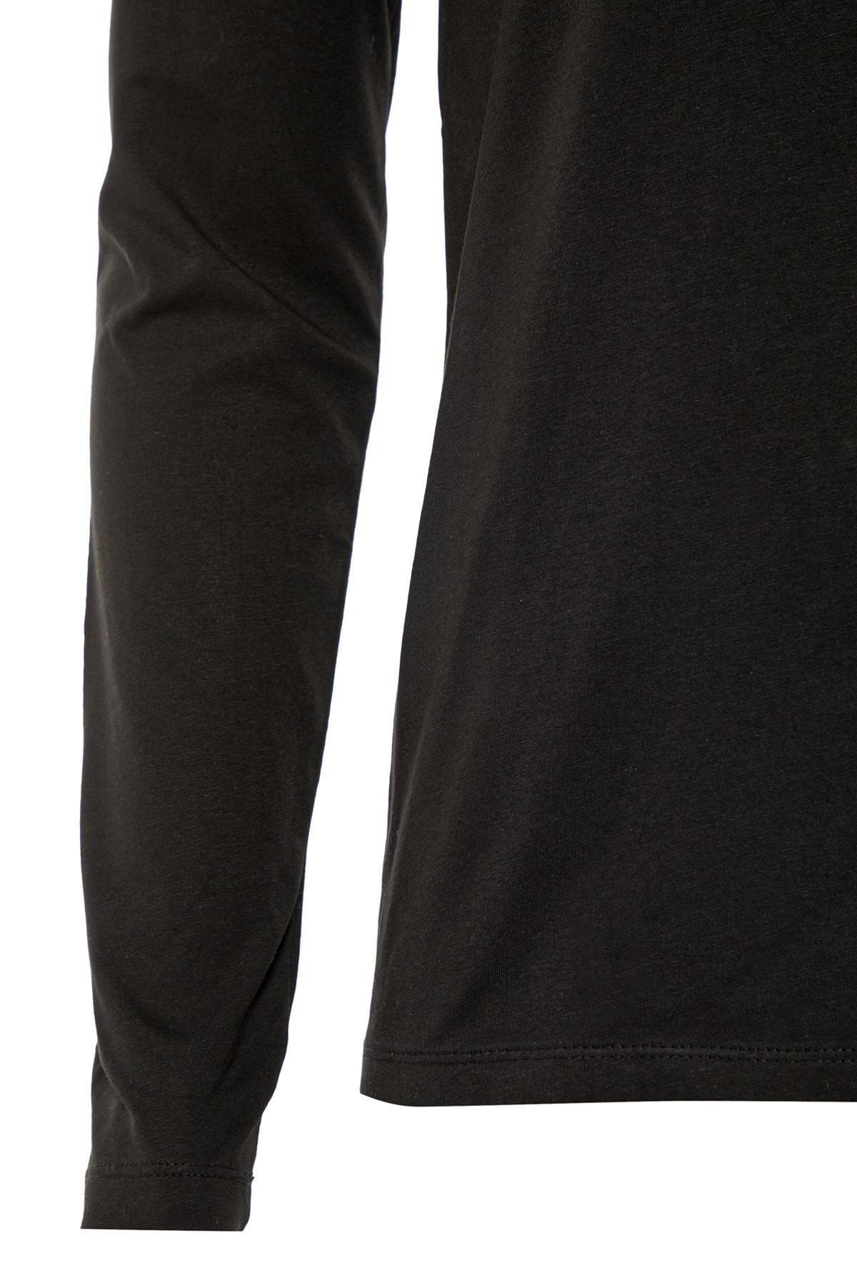 Black Regular Creww Neck Tshirt, , large image number 7