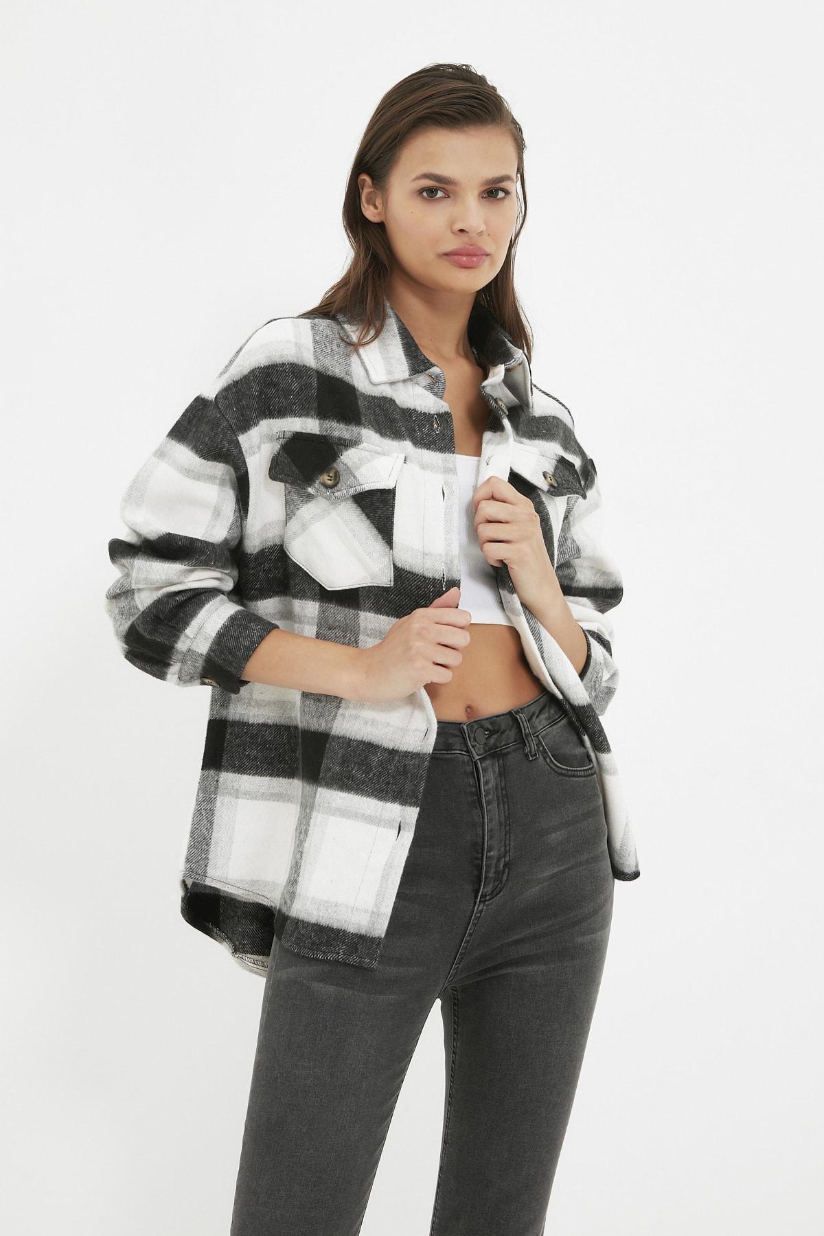 Black Oversize Shirt, Black, large image number 0