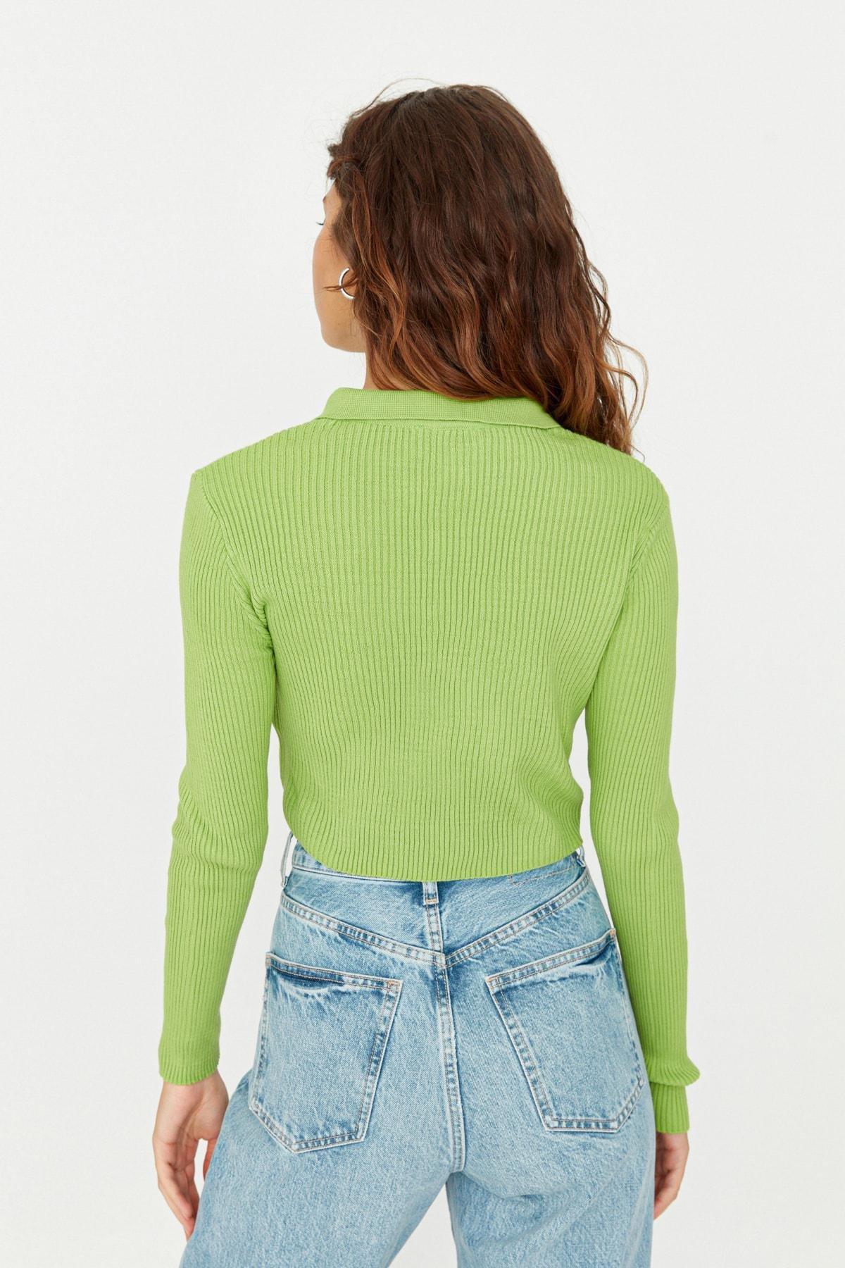 Green Regular Fit Knit Cardigan, Green, large image number 11