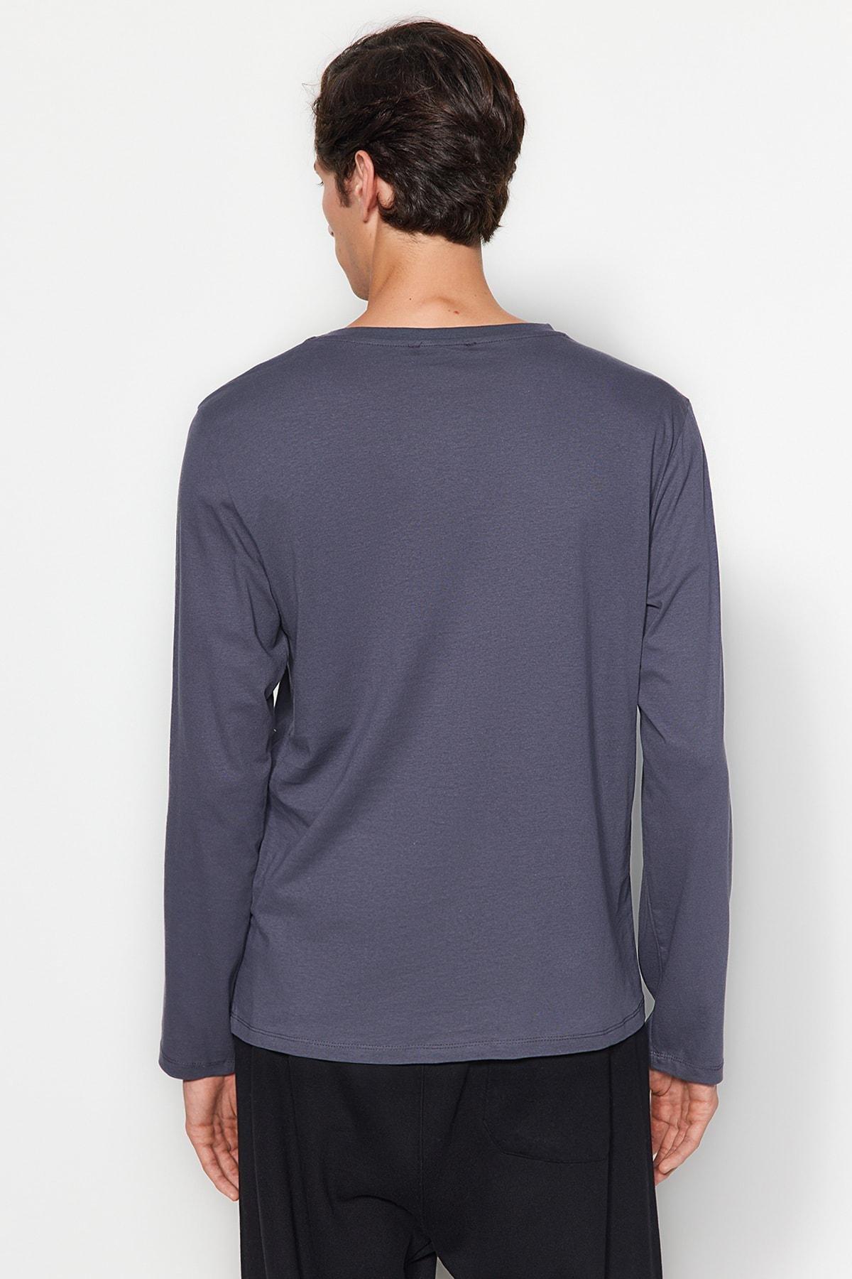 تيشيرت أساسي من القطن، مجموعة من 3 قطع، ألوان متعددة, Black-Navy Blue, large image number 3