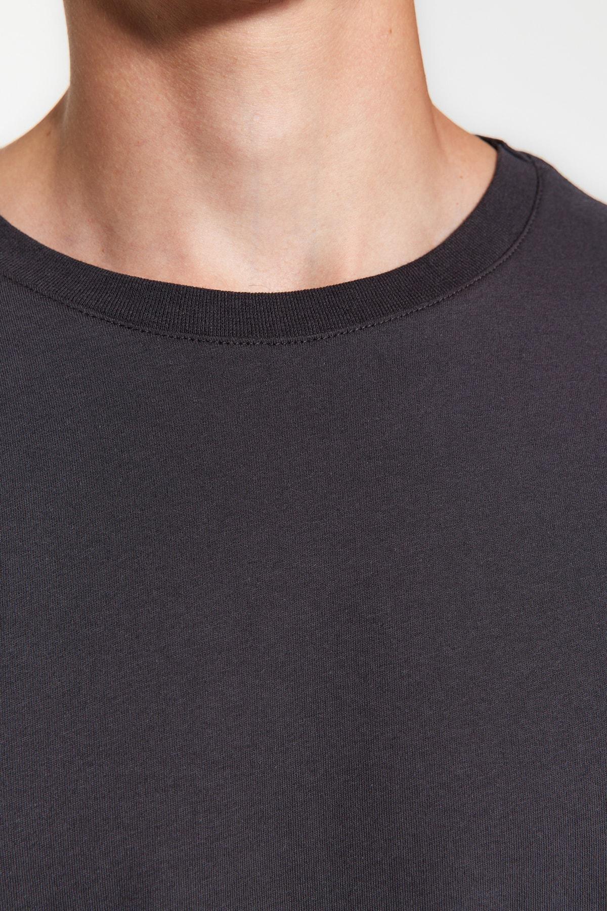 Multicolour Basic Cotton T-Shirt, set of 3, Anthracite-Multicolor, large image number 9