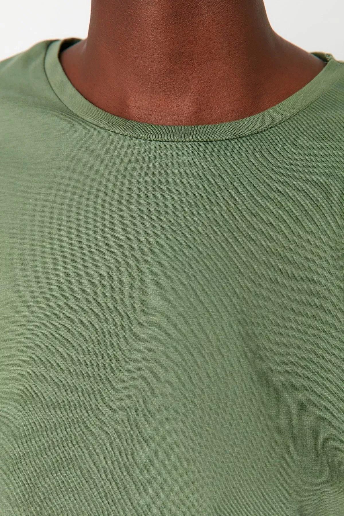 Green Regular Crew Neck Tshirt, , large image number 5
