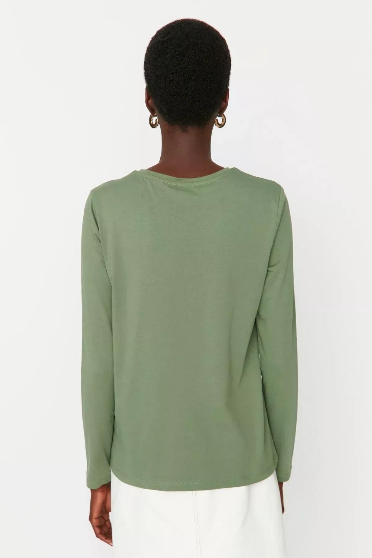 Green Regular Crew Neck Tshirt, , large image number 7