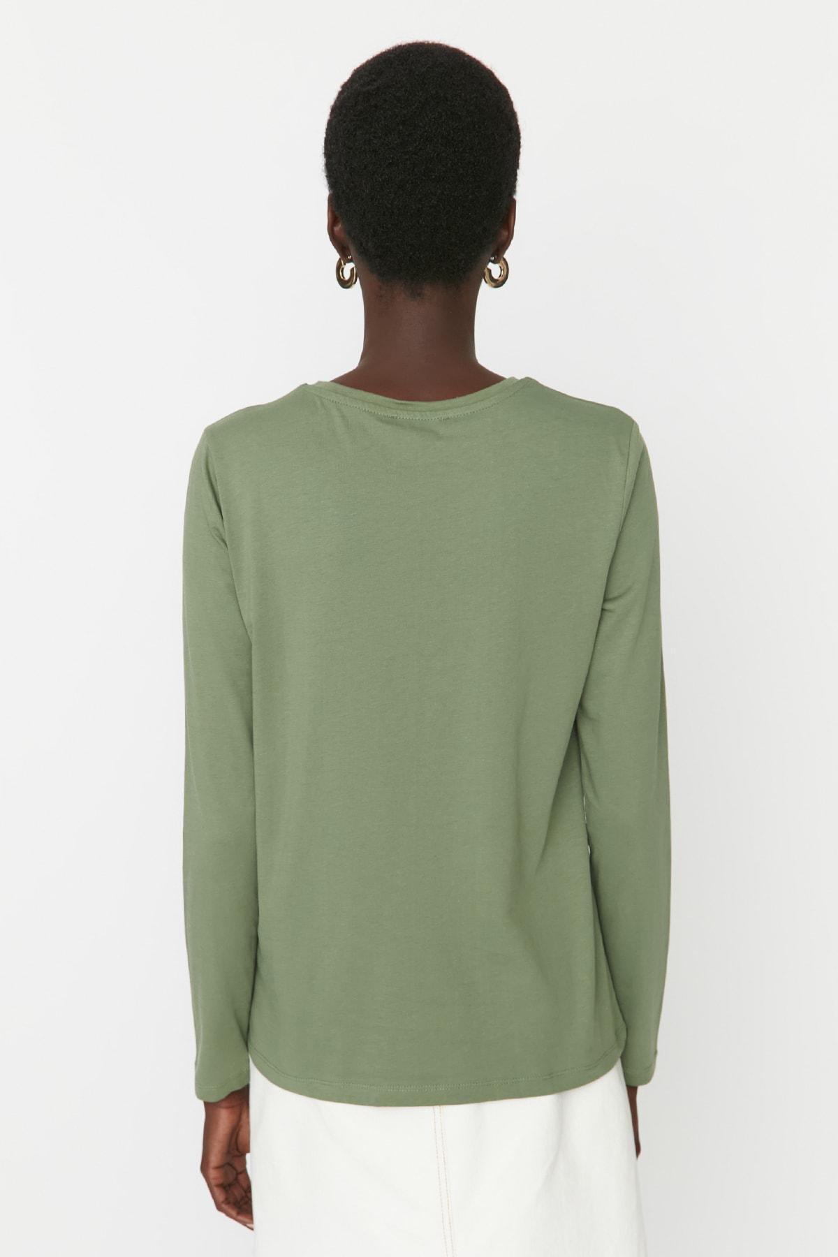 Green Regular Crew Neck Tshirt, , large image number 8