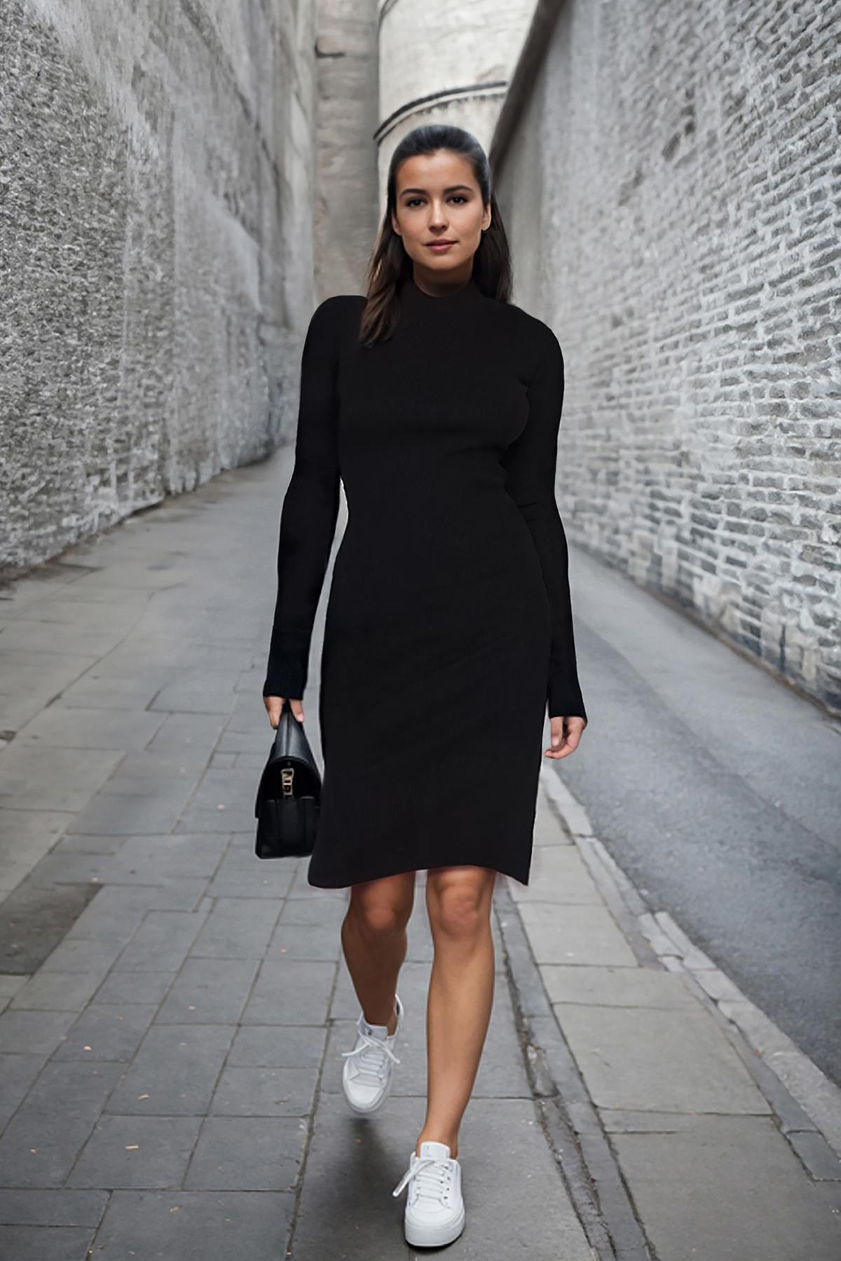 Black Bodycon Dress, , large image number 1