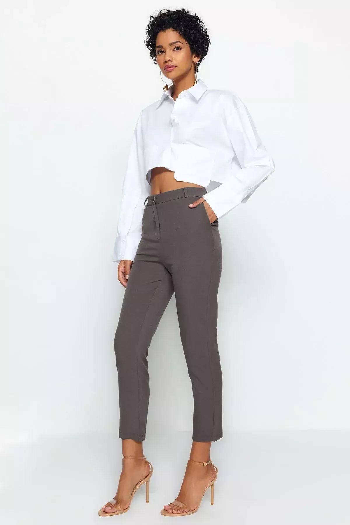 Brown Cigarette Pants, , large image number 2